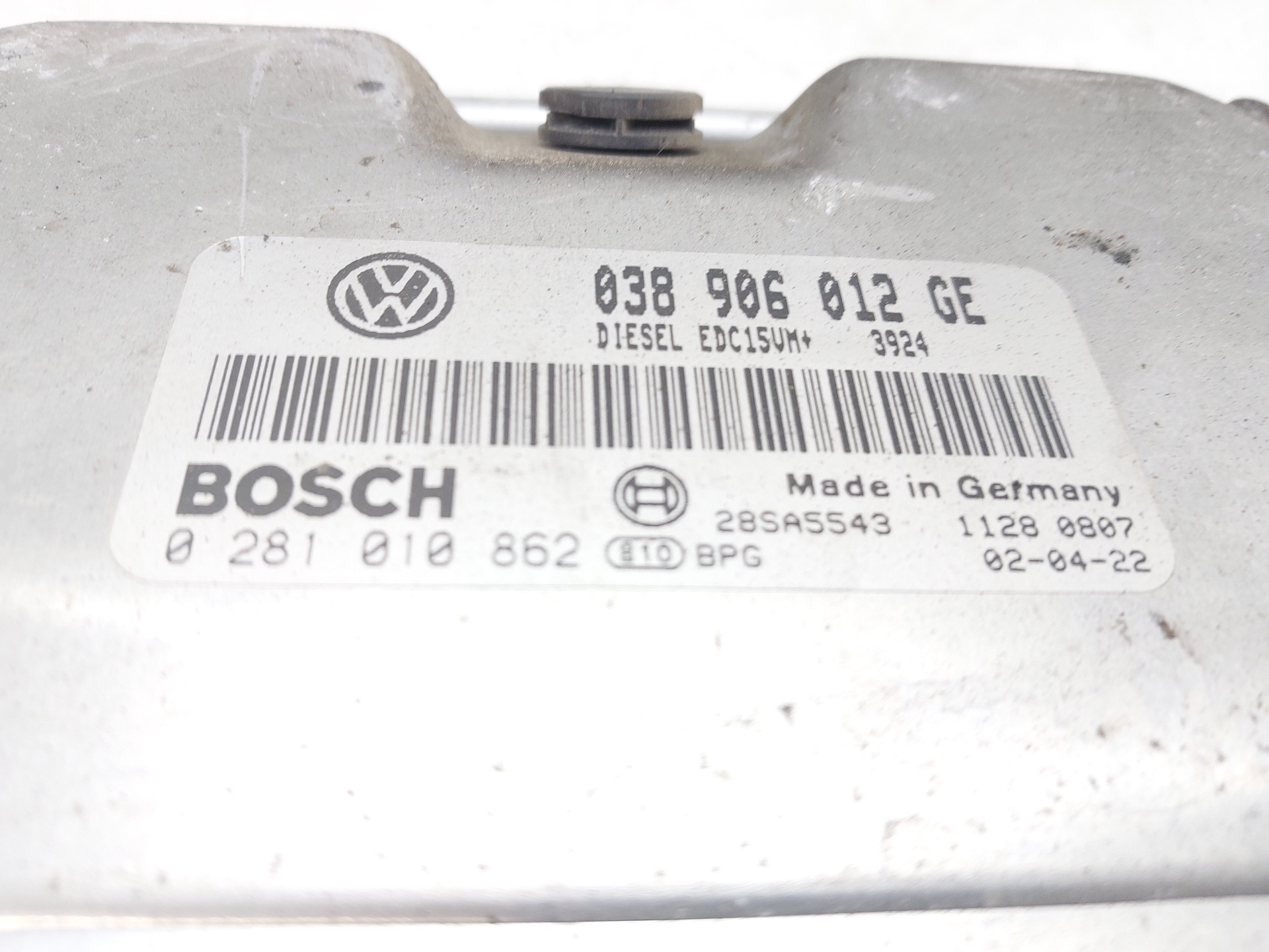 SKODA Fabia 6Y (1999-2007) Engine Control Unit ECU 038906012GE 22338329