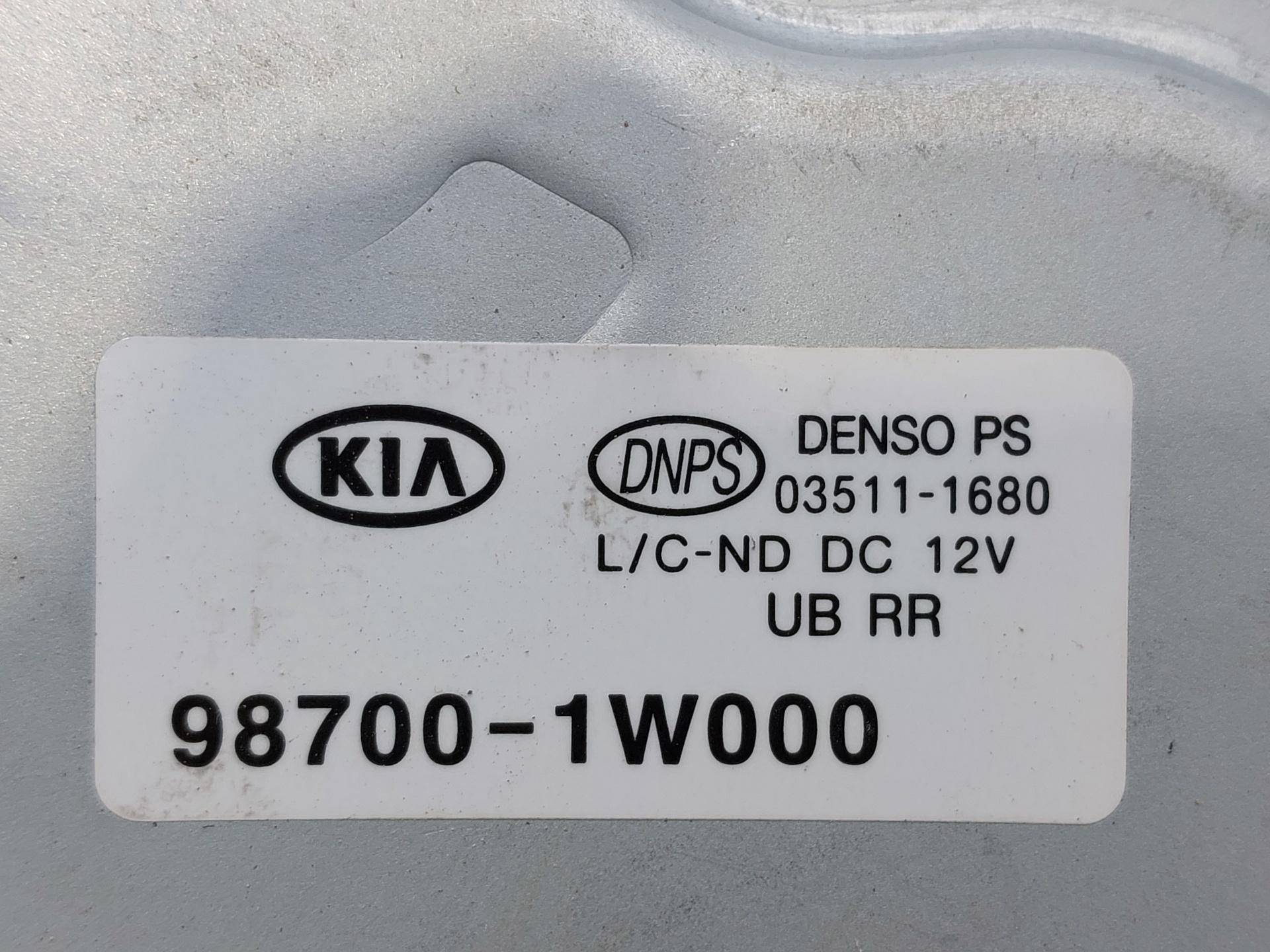 KIA Rio 3 generation (2011-2017) Galinio dangčio (bagažinės) valytuvo varikliukas 987001W000 22316283