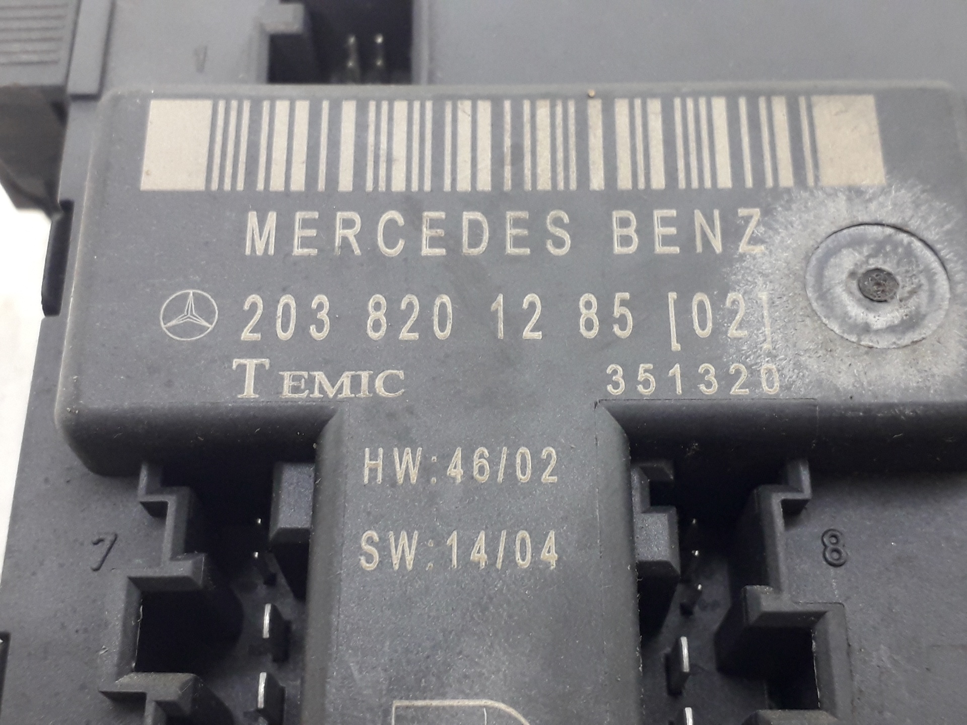 MERCEDES-BENZ C-Class W203/S203/CL203 (2000-2008) Kiti valdymo blokai 2038201285 22285307