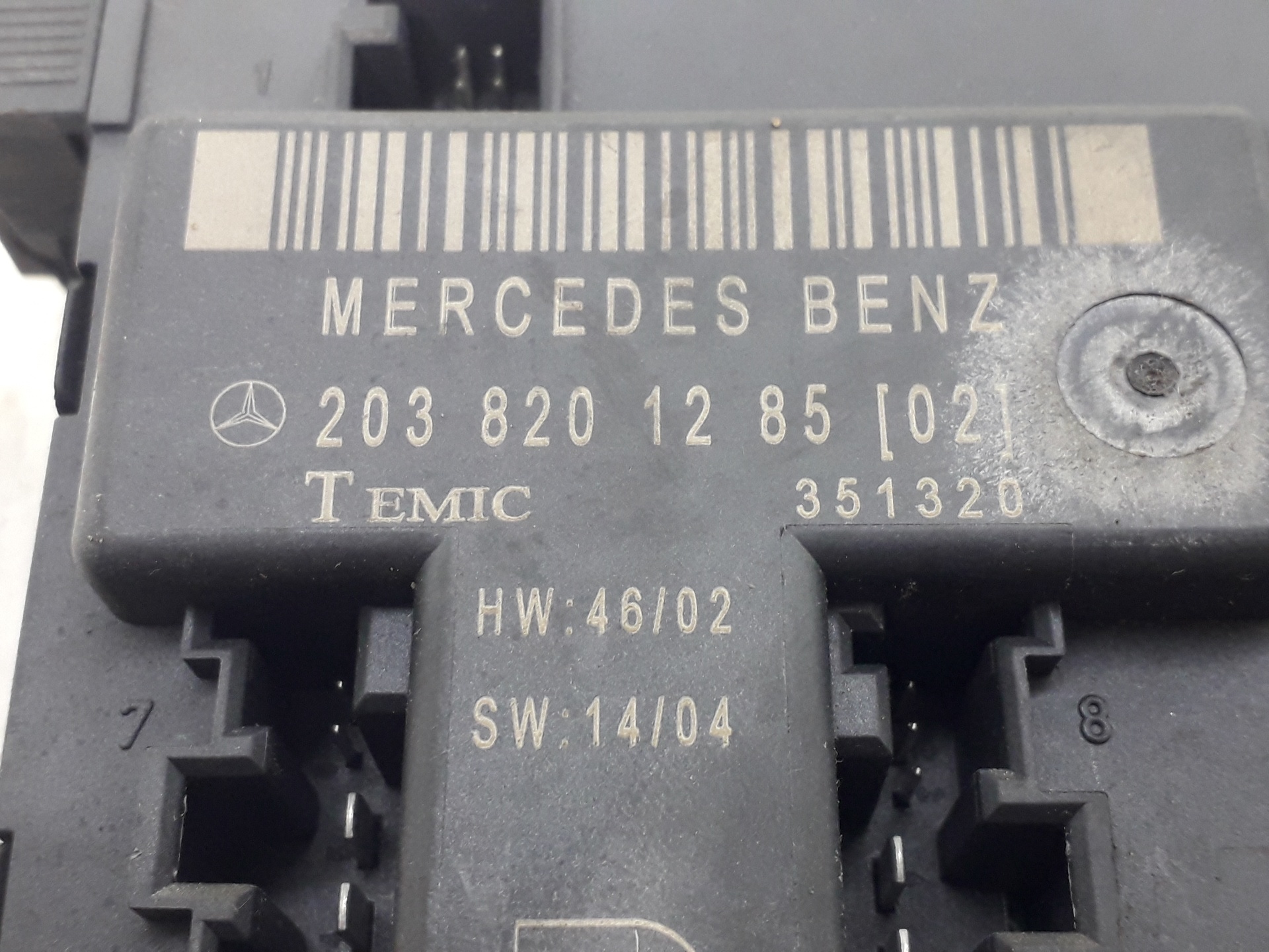 MERCEDES-BENZ C-Class W203/S203/CL203 (2000-2008) Другие блоки управления 2038201285 22285307