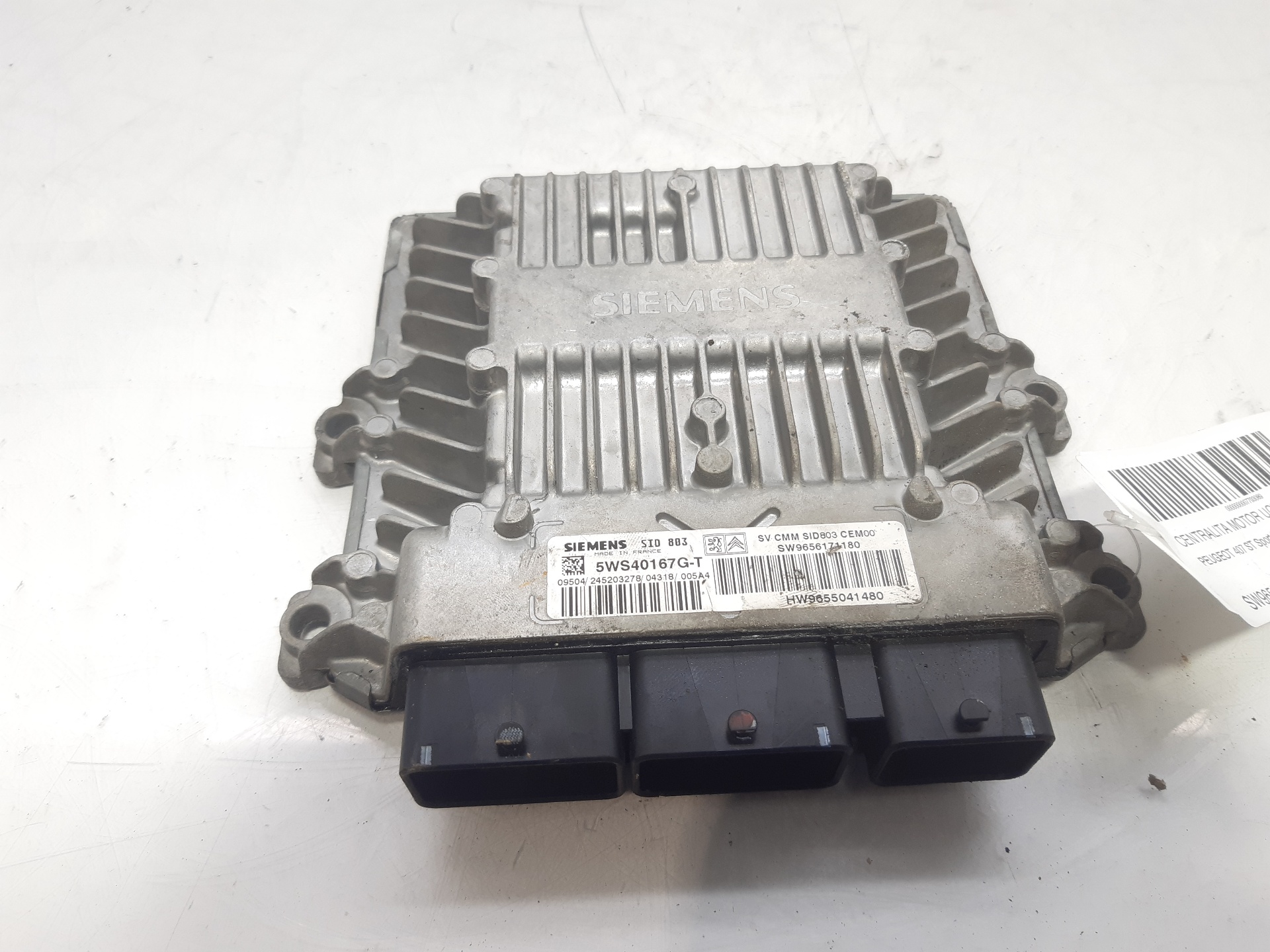 PEUGEOT 407 1 generation (2004-2010) Engine Control Unit ECU SW9656171180 22467010