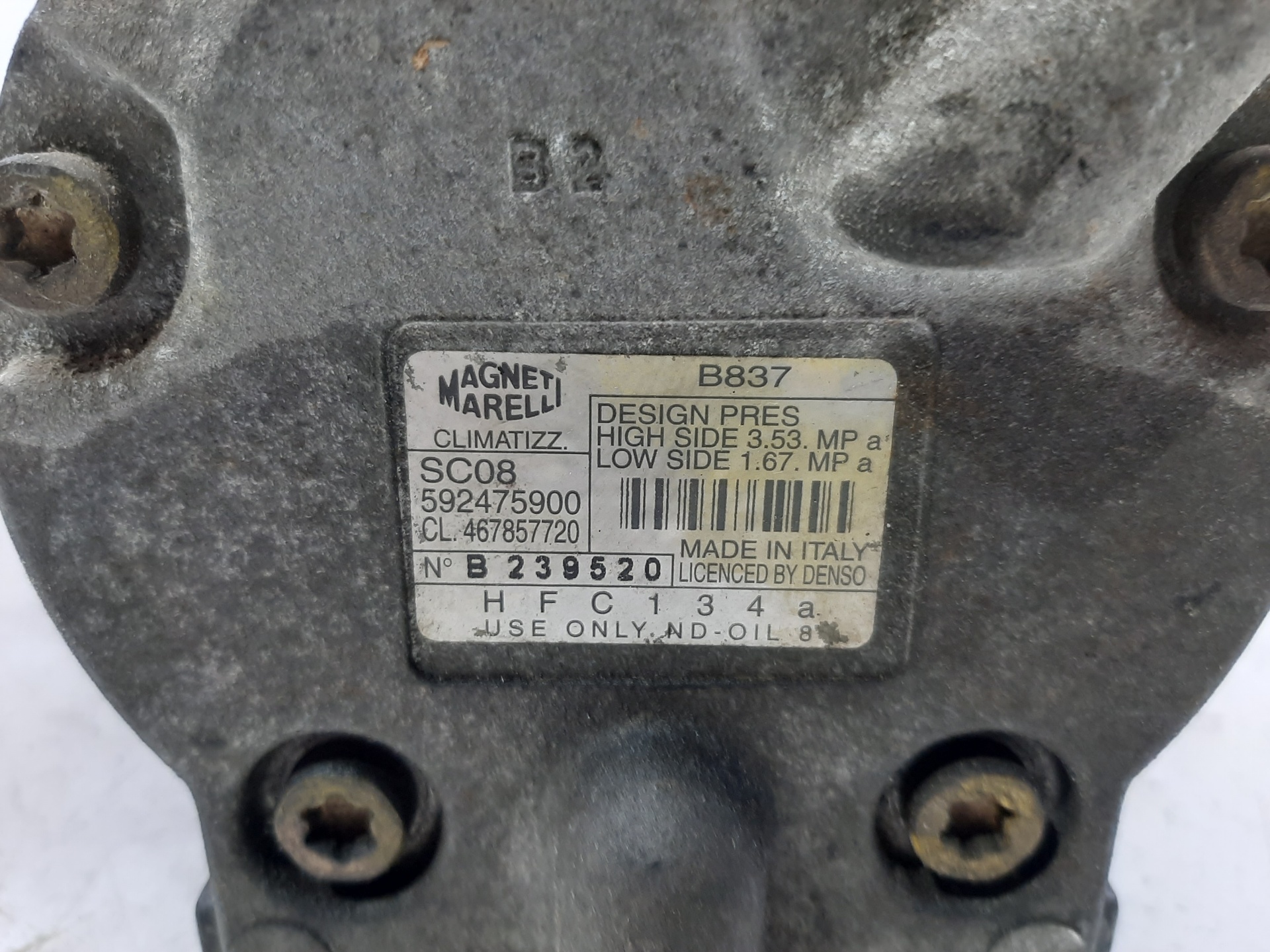 FIAT Punto 3 generation (2005-2020) Помпа за климатик 592475900 20609458