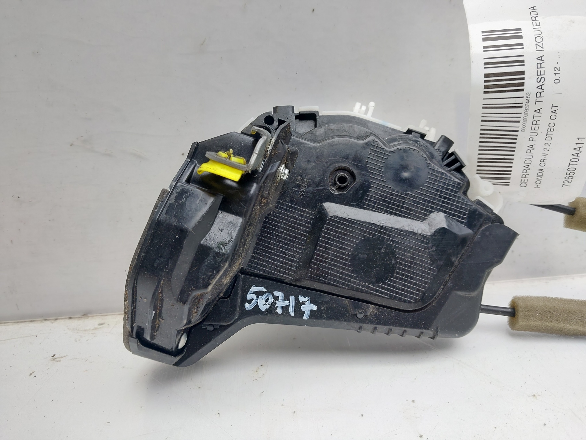 HONDA CR-V 3 generation (2006-2012) Rear Left Door Lock 72650T0AA11, 92.866KMS, 5PUERTAS 23070995