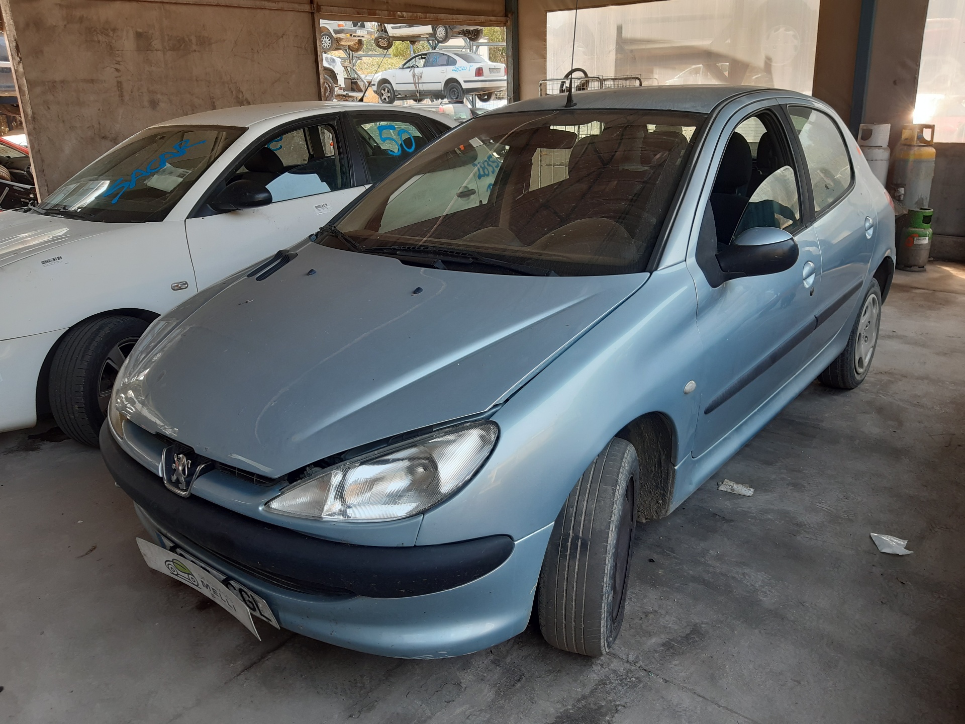 PEUGEOT 206 1 generation (1998-2009) Бампер задний 7013L0 22438021