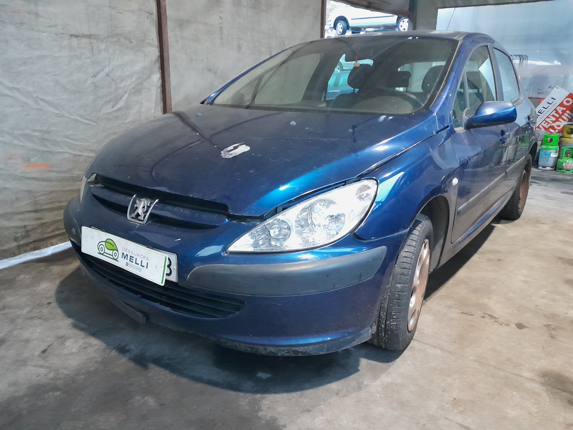 PEUGEOT 307 1 generation (2001-2008) Priekinių kairių durų stiklo pakelėjo varikliukas 9634457380 22751849