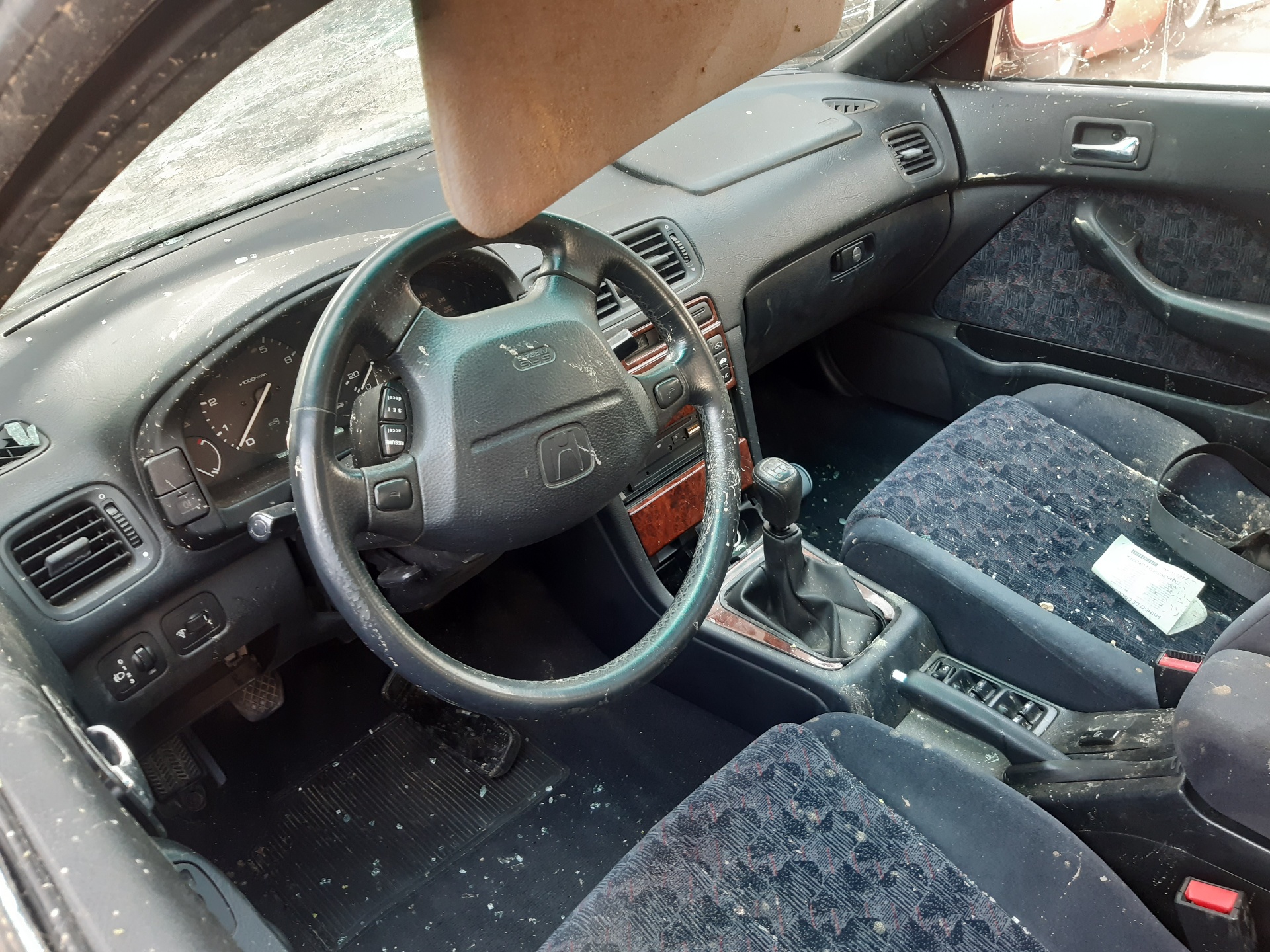 HONDA Accord 5 generation (1993-1998) Galinių kairių durų stiklo pakelėjas 72750SN7G12 22439520