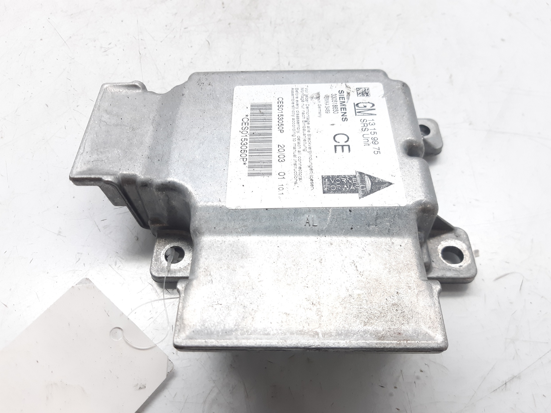 OPEL Vectra C (2002-2005) SRS Control Unit 13159975 18717722