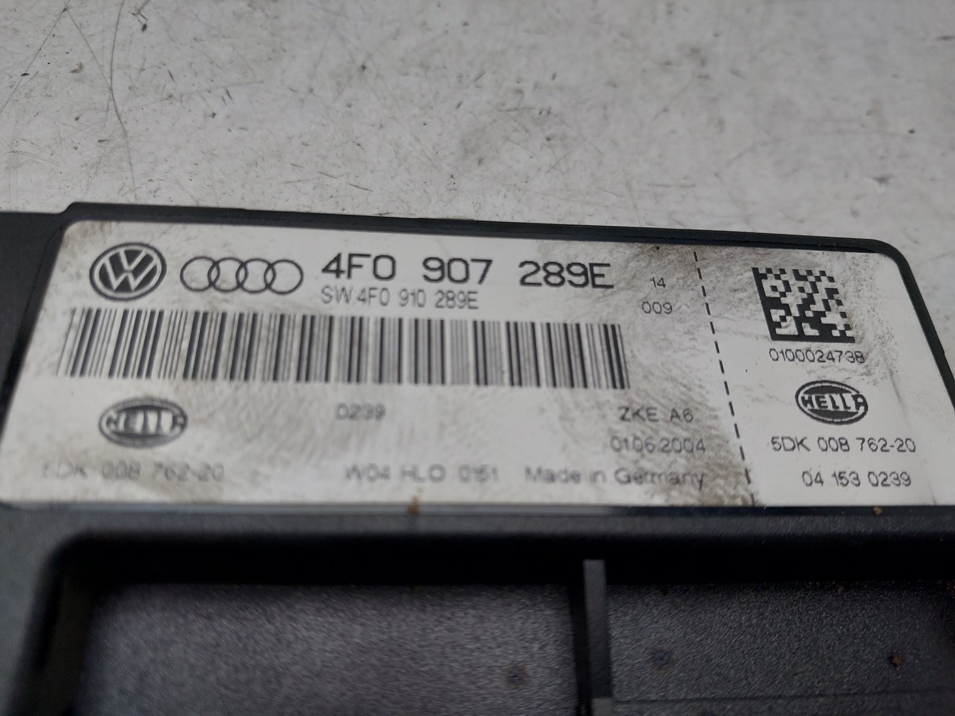 AUDI A6 C6/4F (2004-2011) Citau veidu vadības bloki 4F0907289E 22487658