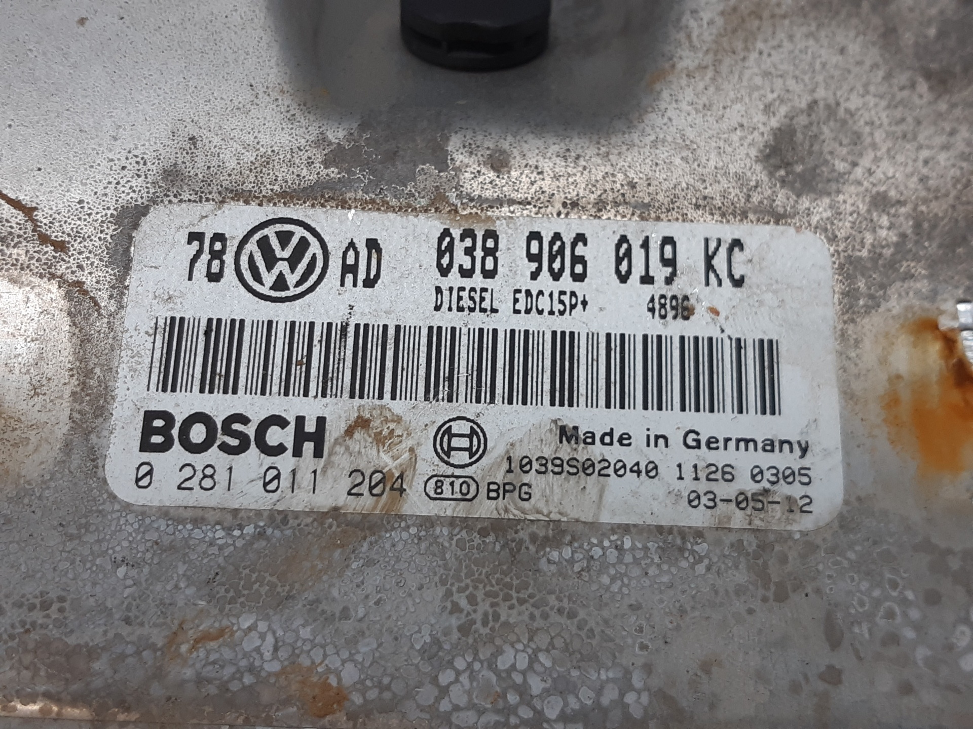 VOLKSWAGEN Passat B5 (1996-2005) Variklio kompiuteris 038906019KC 18770092