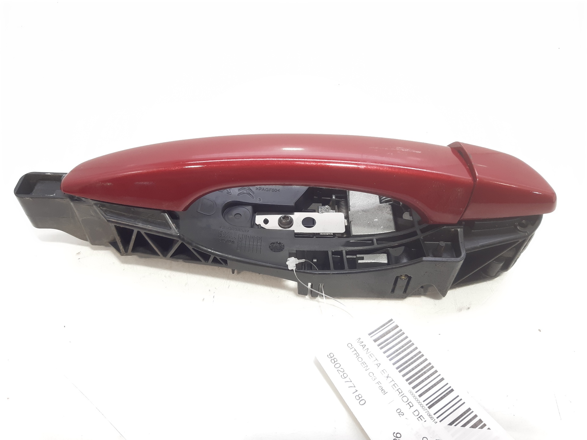 CITROËN C3 2 generation (2009-2016) Front Right Door Exterior Handle 9802977180 22461777