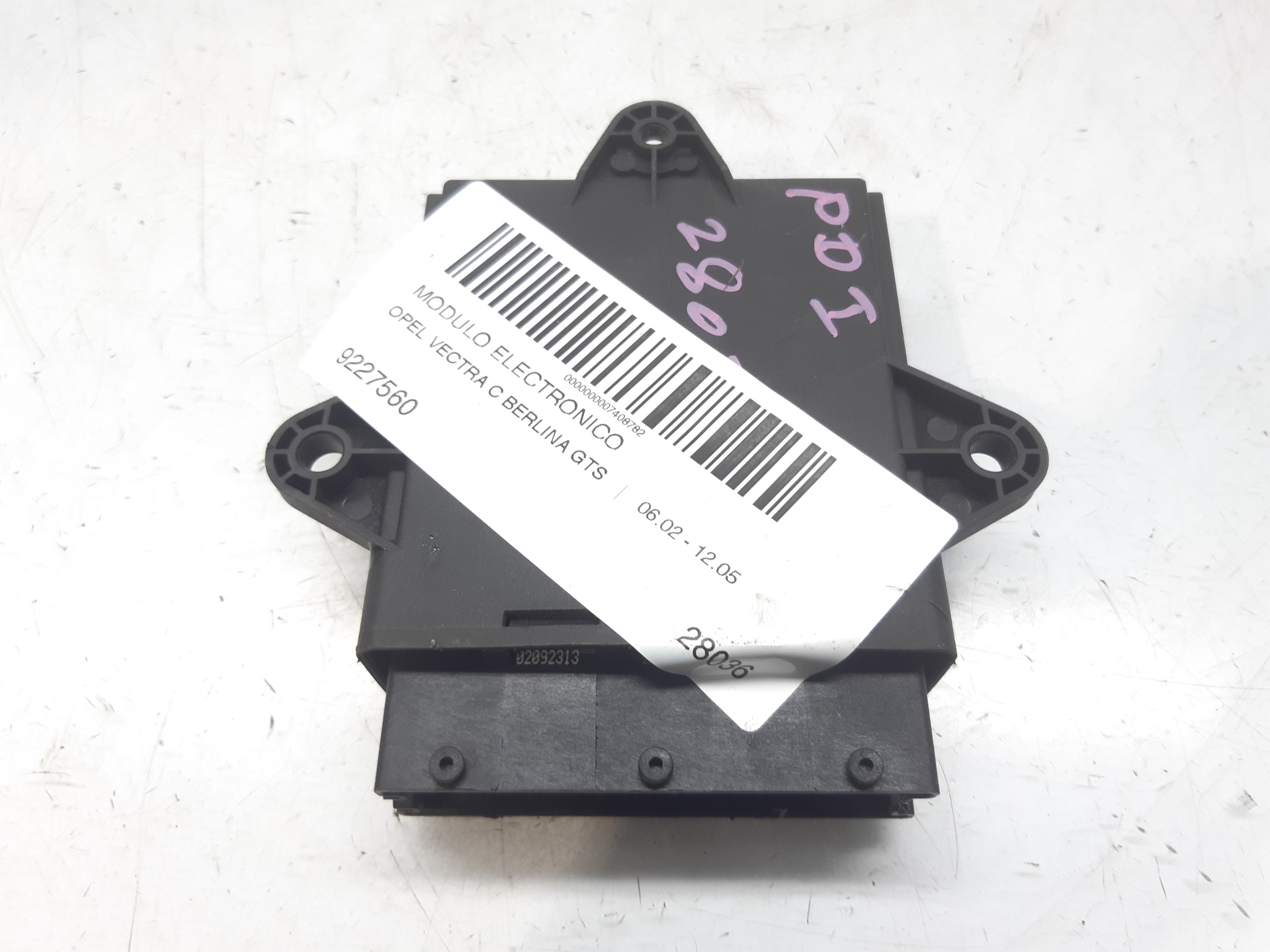 OPEL Vectra C (2002-2005) Other Control Units 9227560 18797703