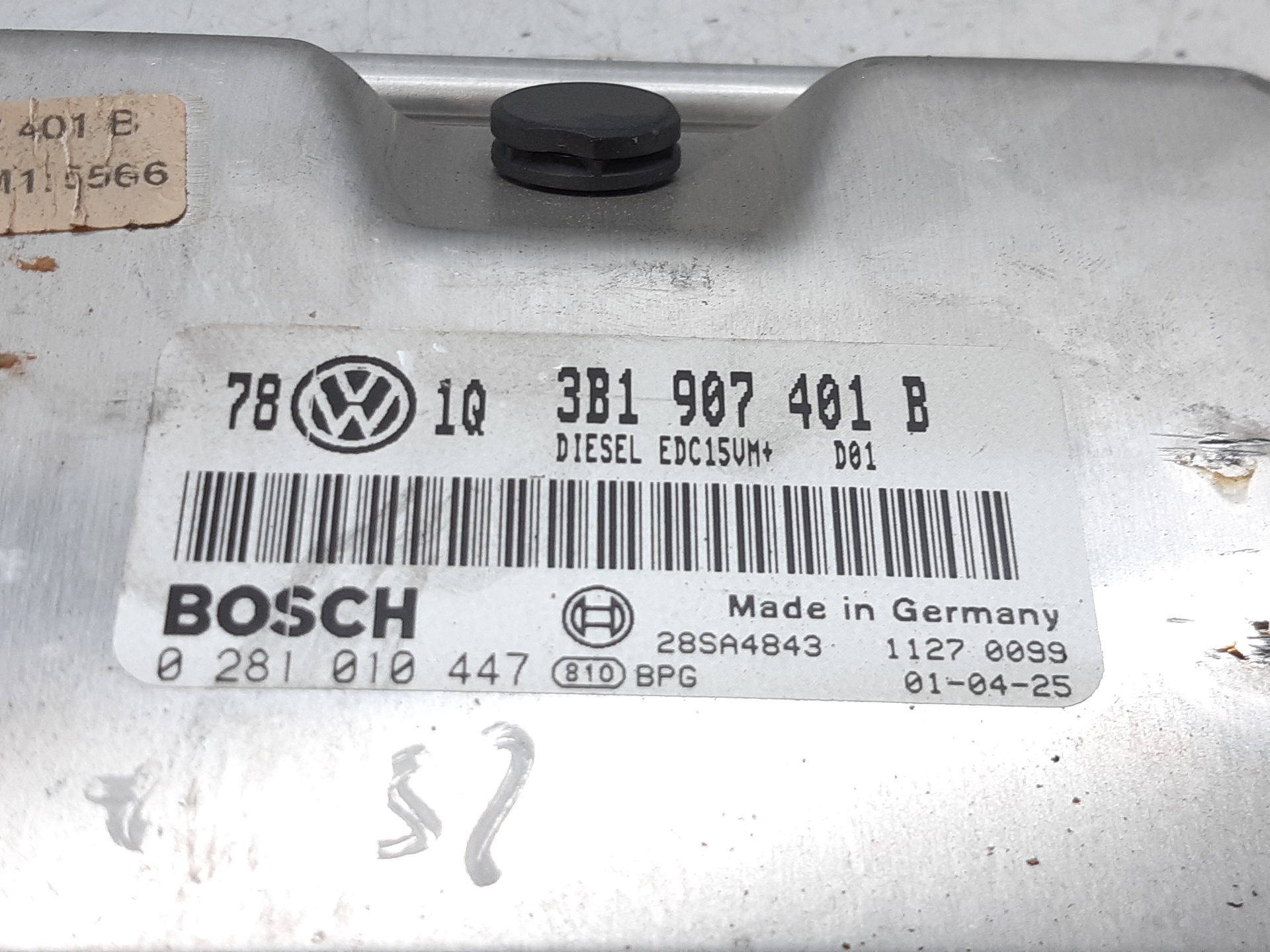 VOLKSWAGEN Passat B5 (1996-2005) Variklio kompiuteris 3B1907401B 18761174