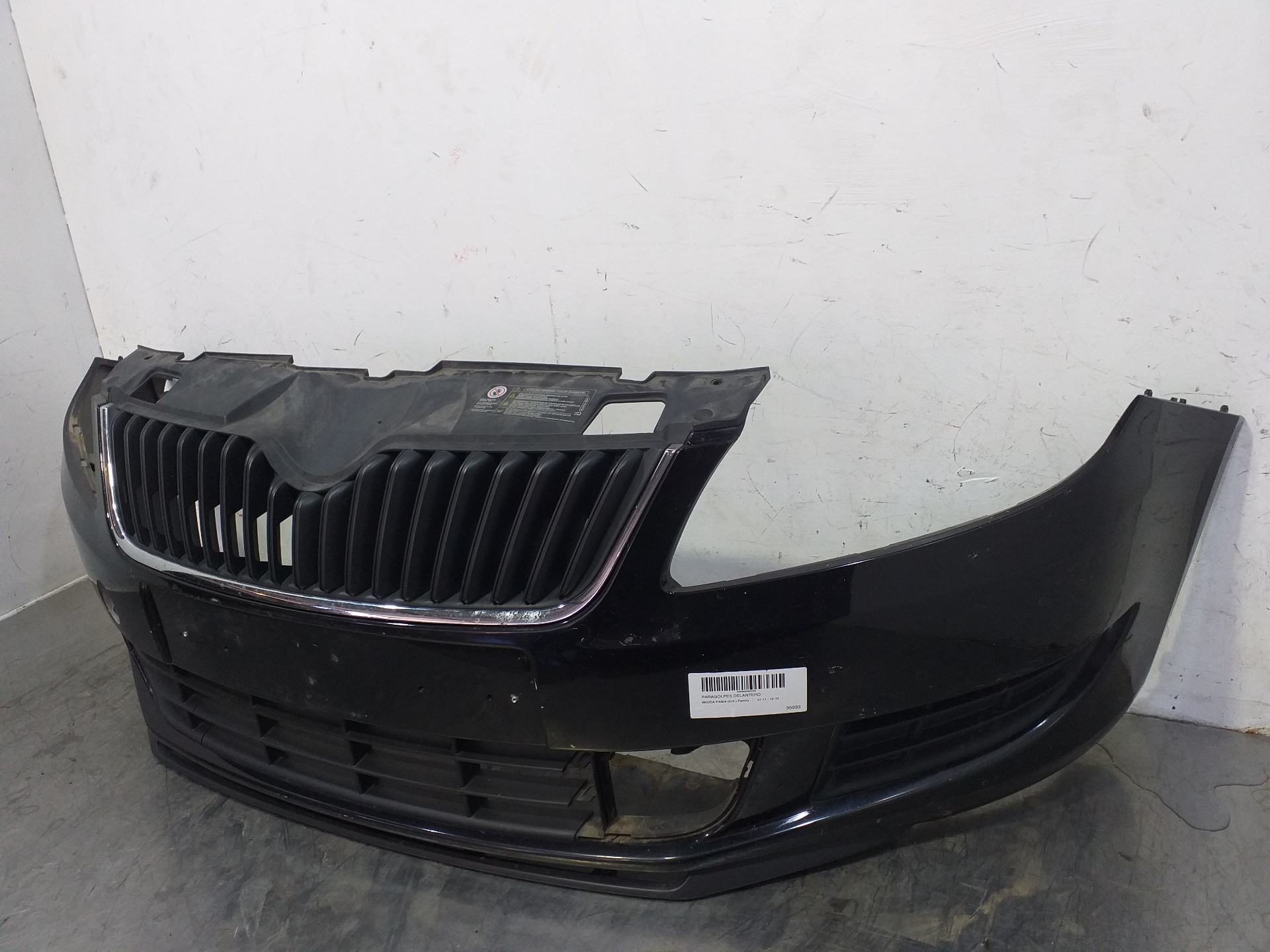 SKODA Fabia 2 generation  (2010-2014) Le pare-choc avant 5J0807221D 25609641