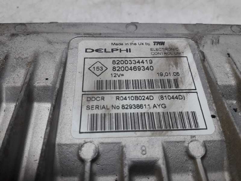 RENAULT Megane 2 generation (2002-2012) Motora vadības bloks 8200334419 20184831