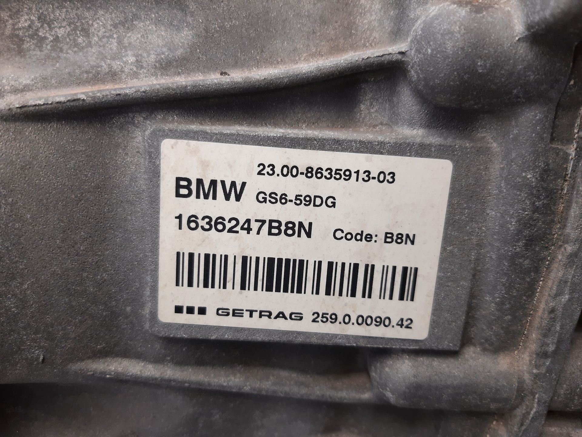 BMW X1 F48/F49 (2015-2023) Коробка передач GS659DG 25086906
