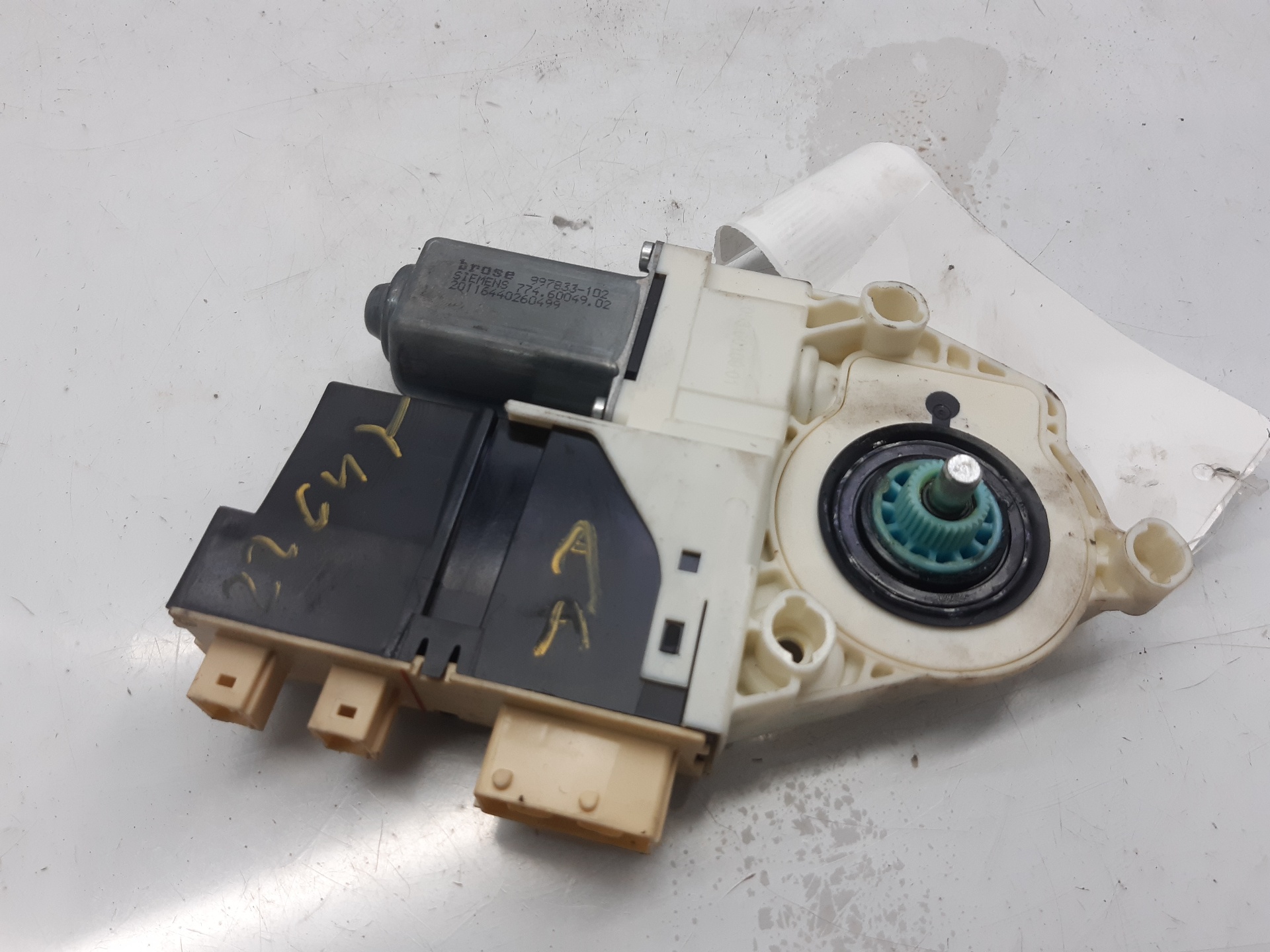 FIAT Ulysse 2 generation (2002-2010) Front Right Door Window Control Motor 1400794680 18637218