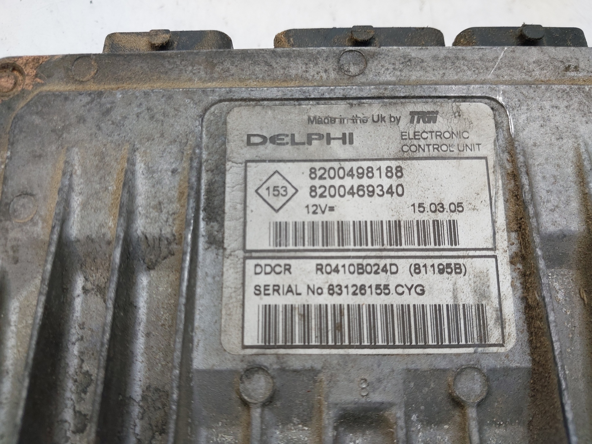 RENAULT Megane 2 generation (2002-2012) Engine Control Unit ECU 8200498188 22485312