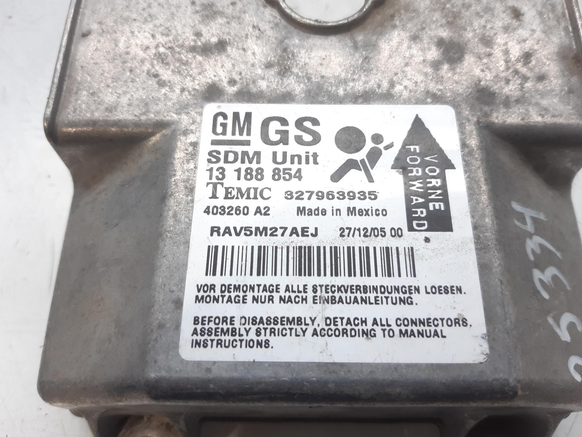 OPEL Astra H (2004-2014) Блок SRS 13188854 18736815