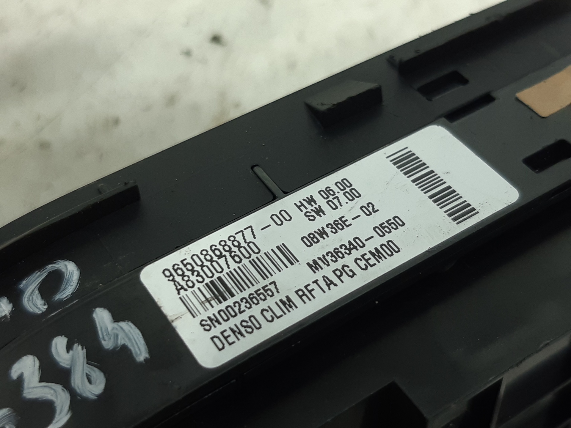 CITROËN C4 Picasso 1 generation (2006-2013) Climate  Control Unit 9650868877 18775259