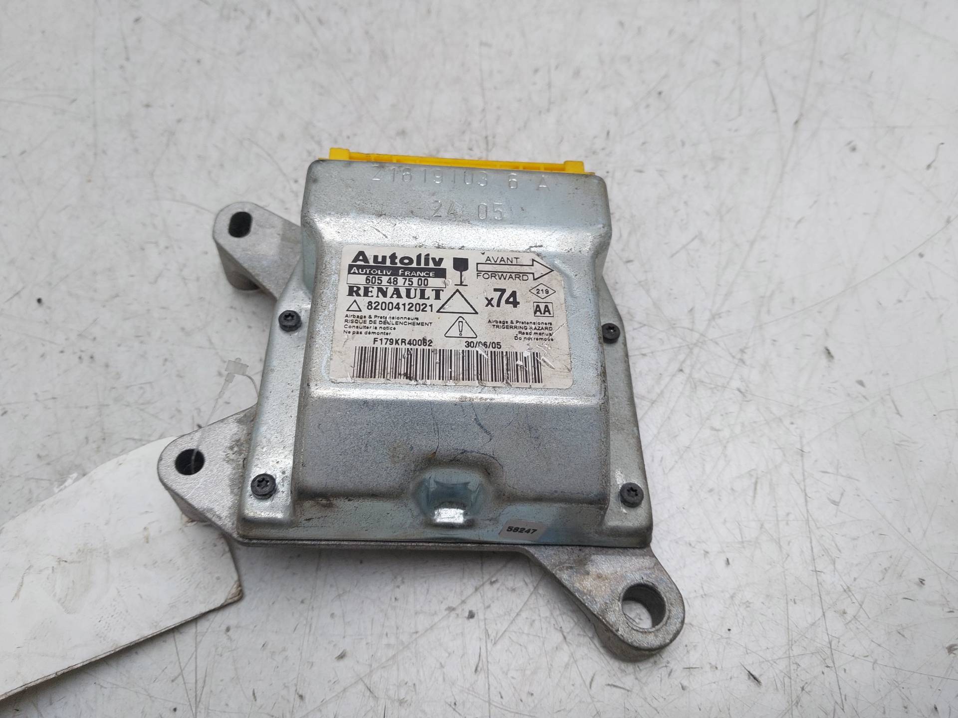 RENAULT Laguna 2 generation (2001-2007) SRS Control Unit 8200412021 22335706