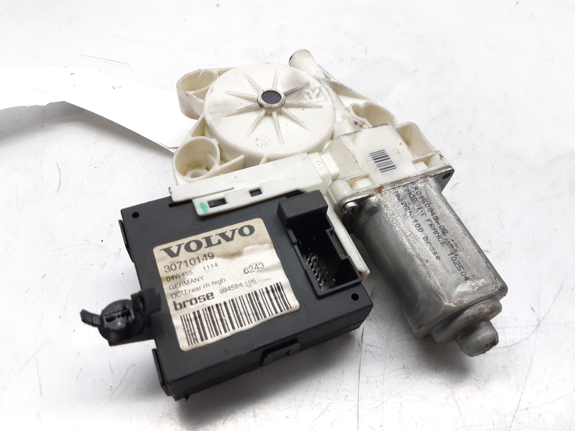 VOLVO S40 2 generation (2004-2012) Rear Right Door Window Control Motor 30710149 18655262