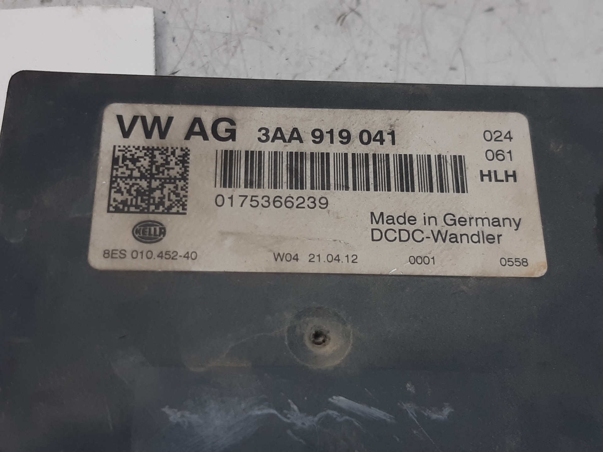 VOLKSWAGEN Passat Variant 1 generation (2010-2024) Other Control Units 3AA919041 18697131