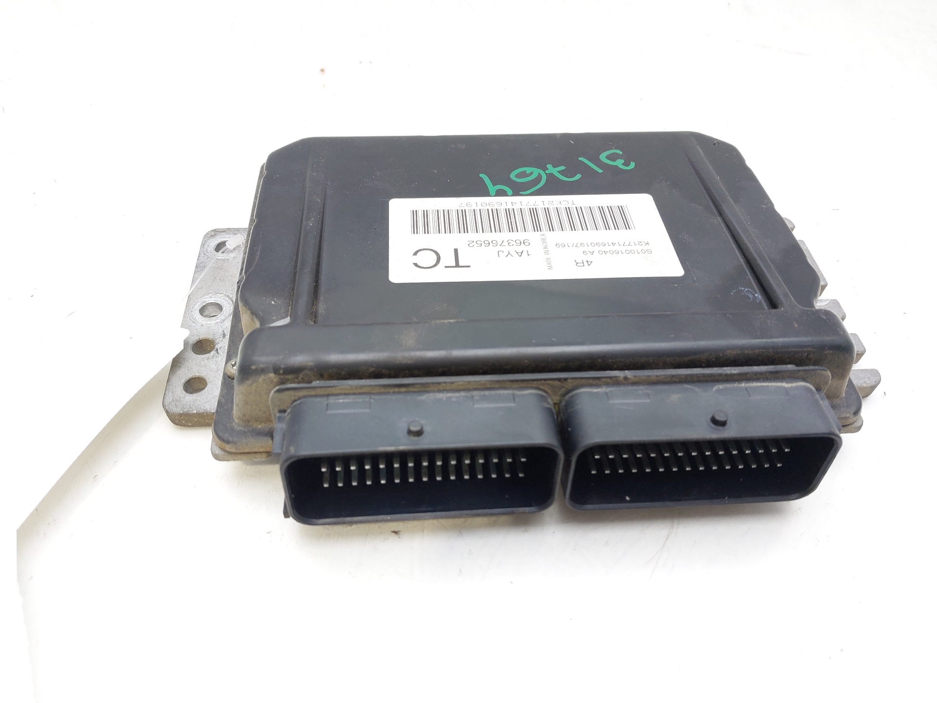 DAEWOO Kalos 1 generation (2002-2020) Moottorin ohjausyksikkö ECU 96376652 20393746