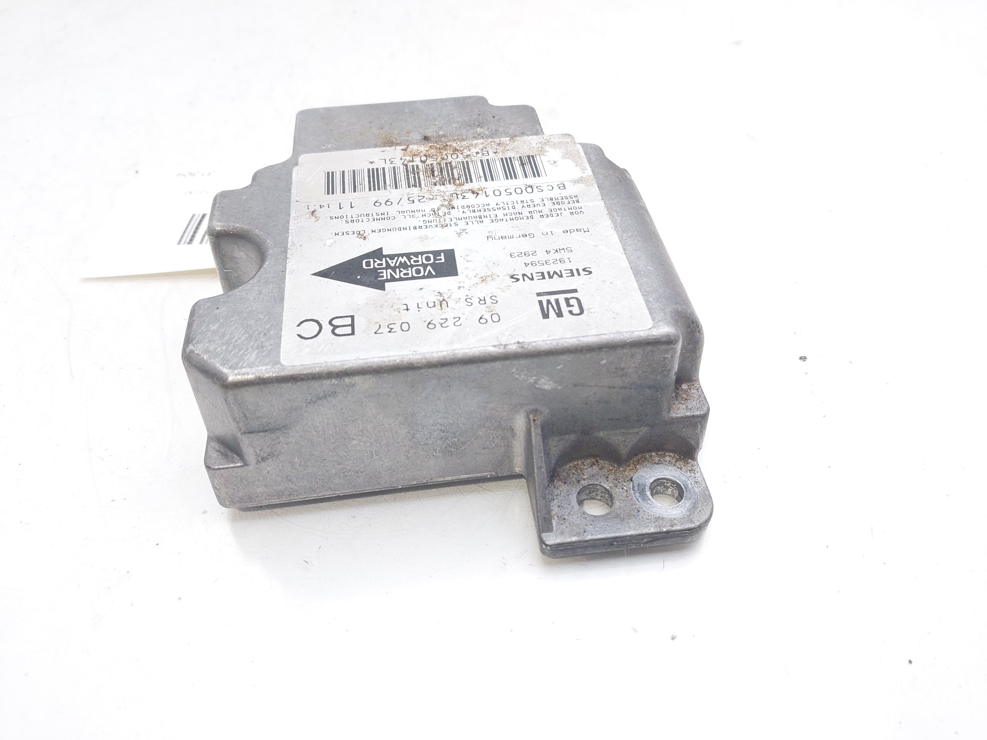 OPEL Astra H (2004-2014) Блок SRS 09229037 22327115