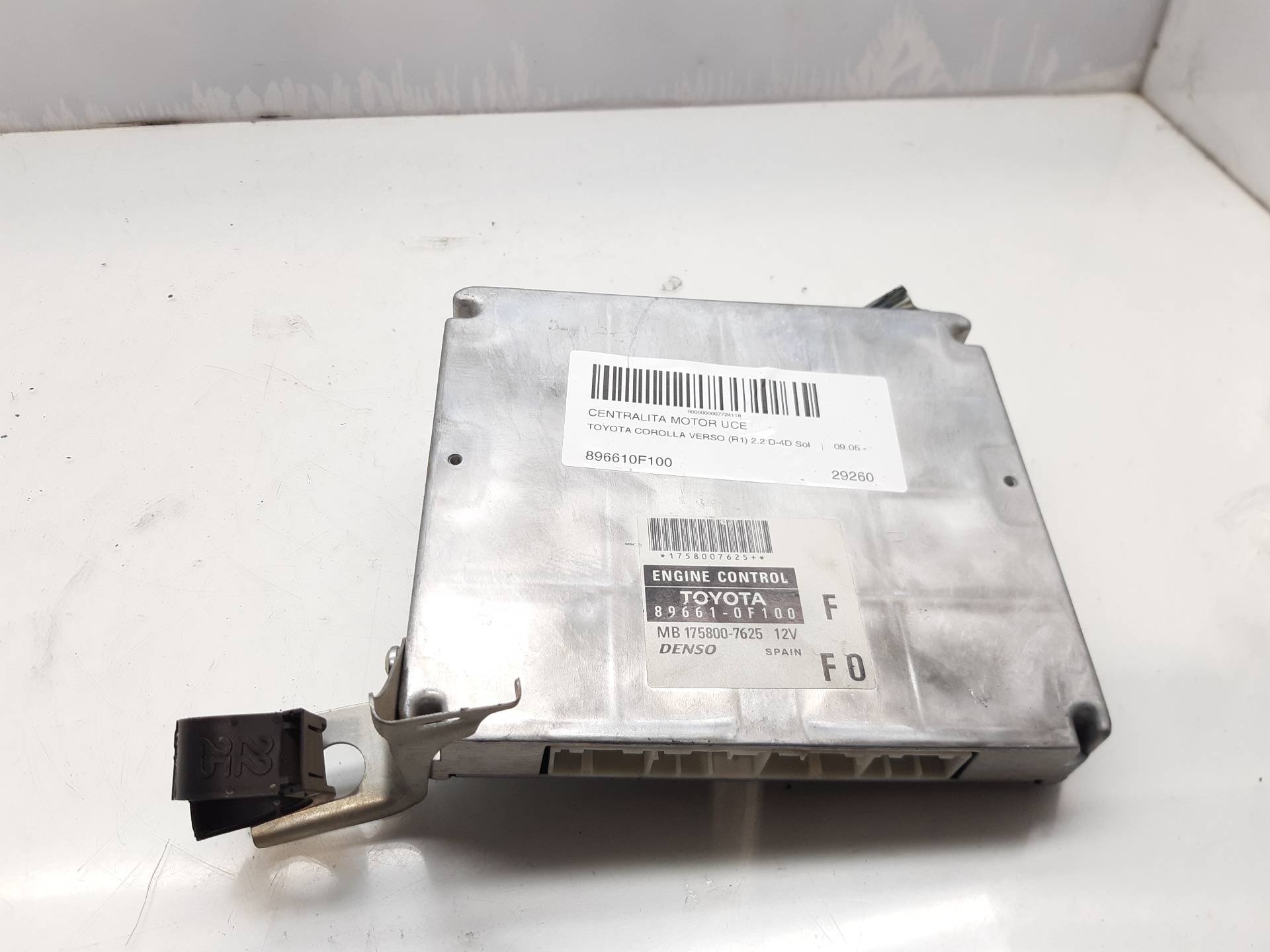 DODGE Corolla Verso 1 generation (2001-2009) Engine Control Unit ECU 896610F100 22463077