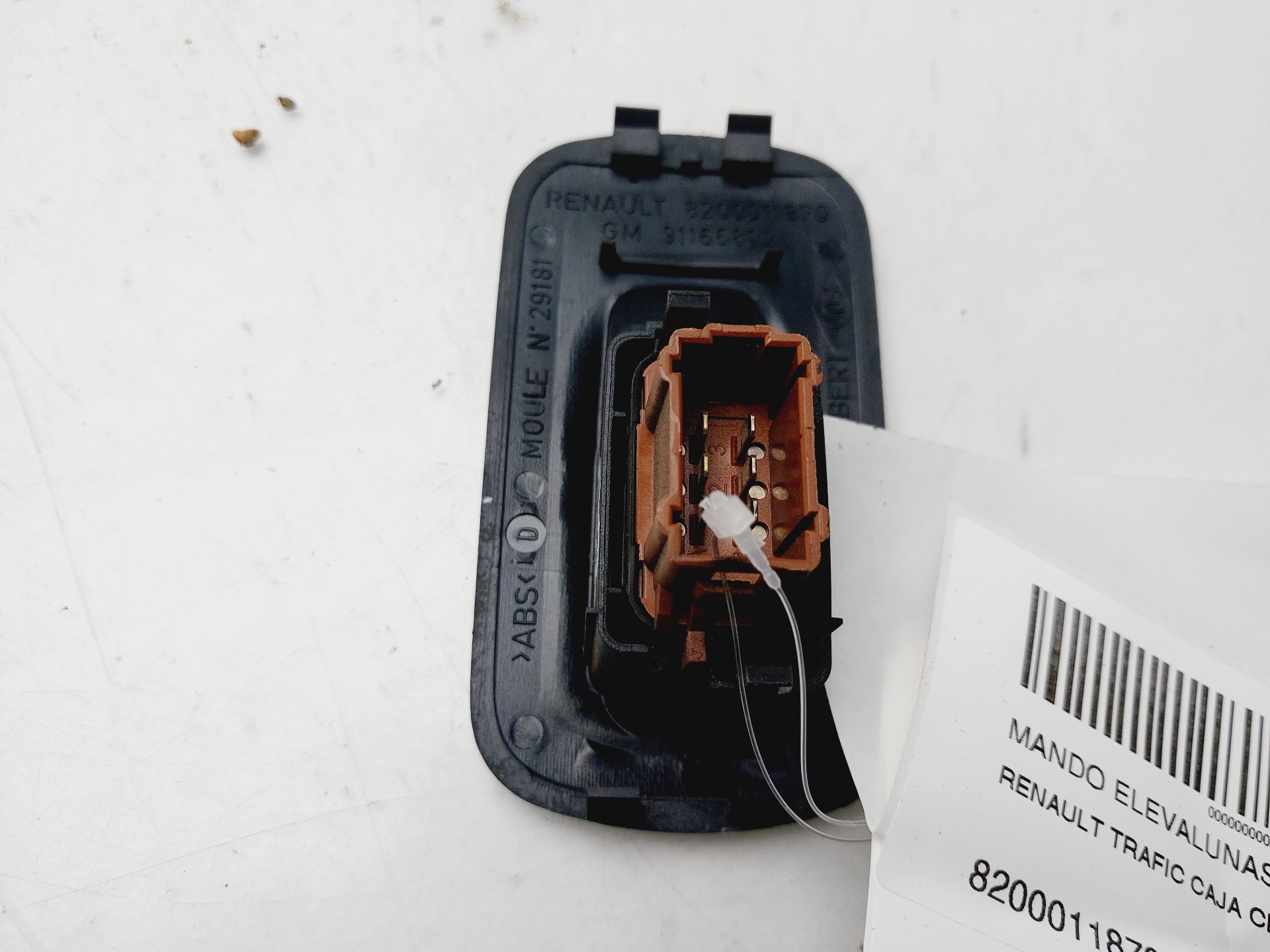 RENAULT 1 generation (2002-2013) Front Right Door Window Switch 8200011870 25687630