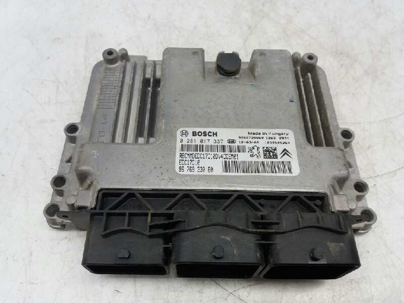 CITROËN C1 1 generation (2005-2016) Calculateur d'unité de commande du moteur 9676833080 20176936