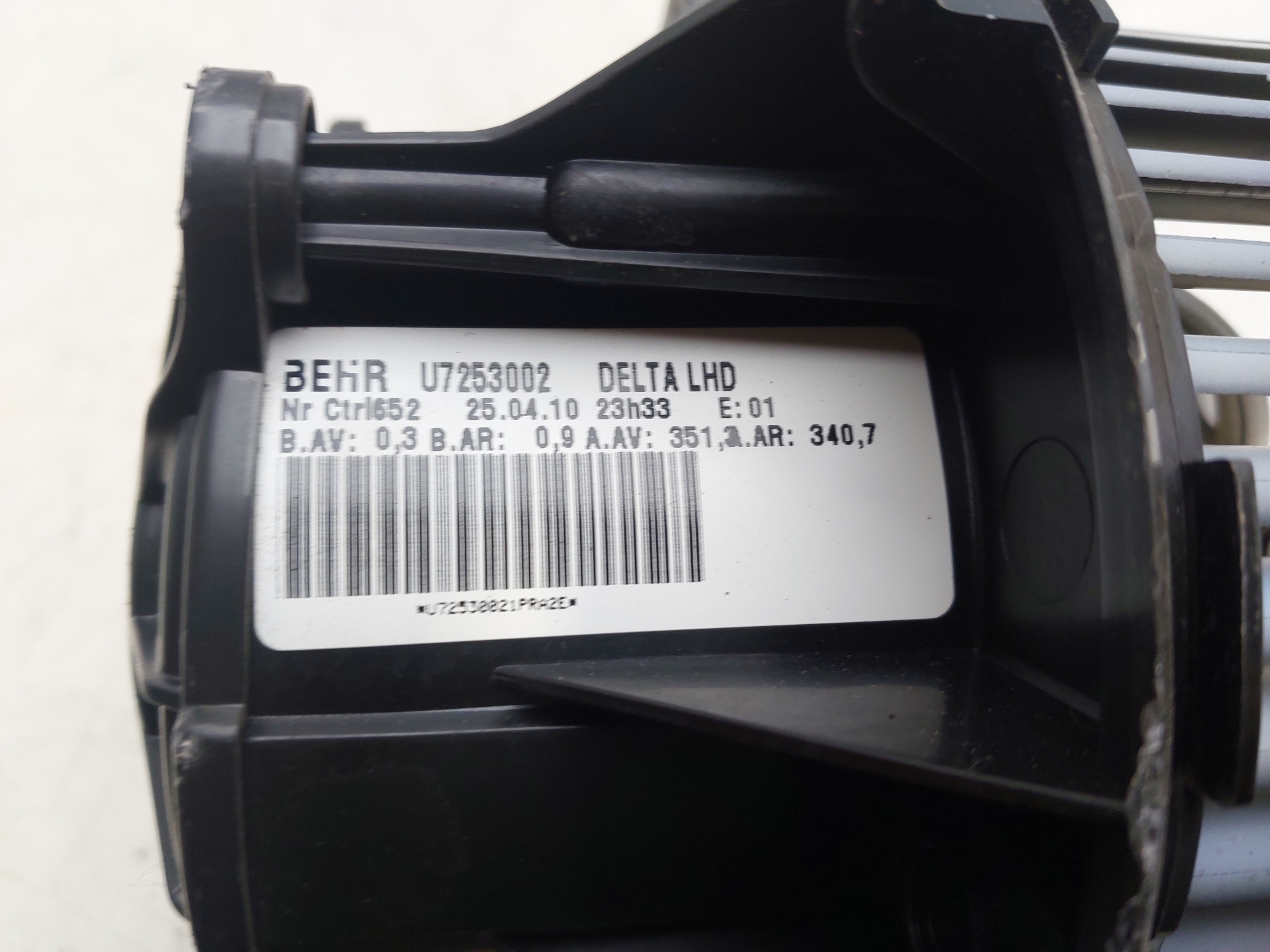 OPEL Astra J (2009-2020) Motor încălzitor interior U7253002 23794954