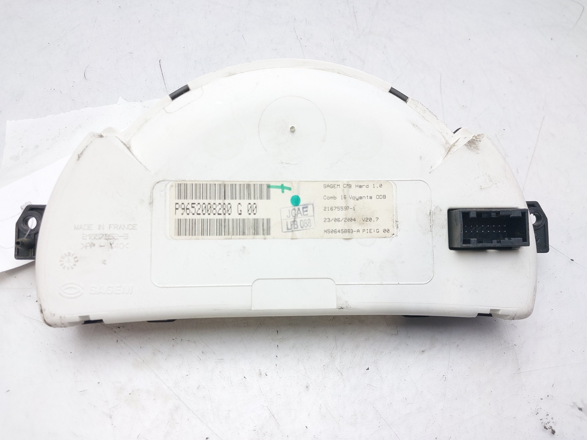 CITROËN C2 1 generation (2003-2009) Compteur de vitesse 9652008280 22348193