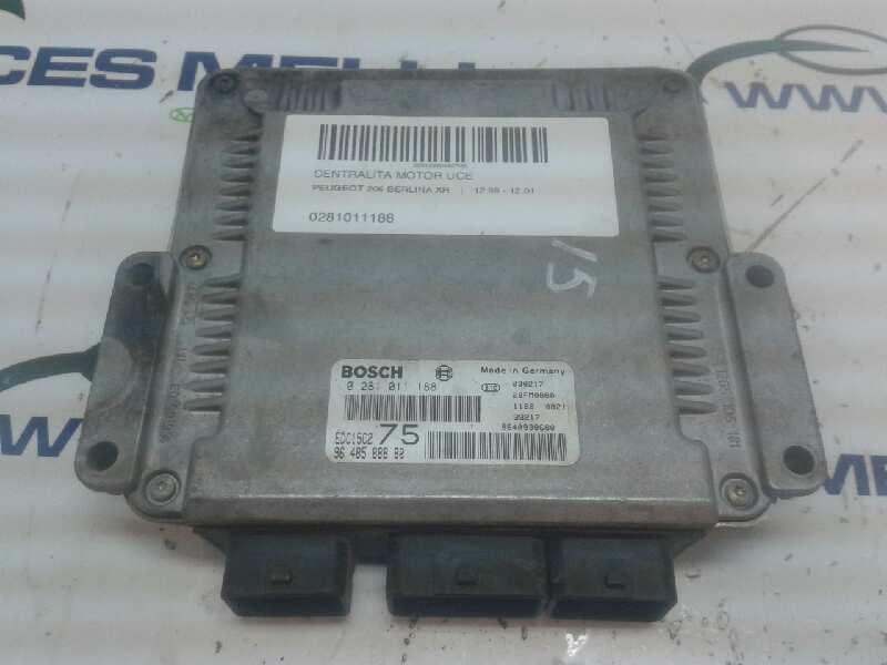 PEUGEOT 206 1 generation (1998-2009) Engine Control Unit ECU 0281011188 20167074