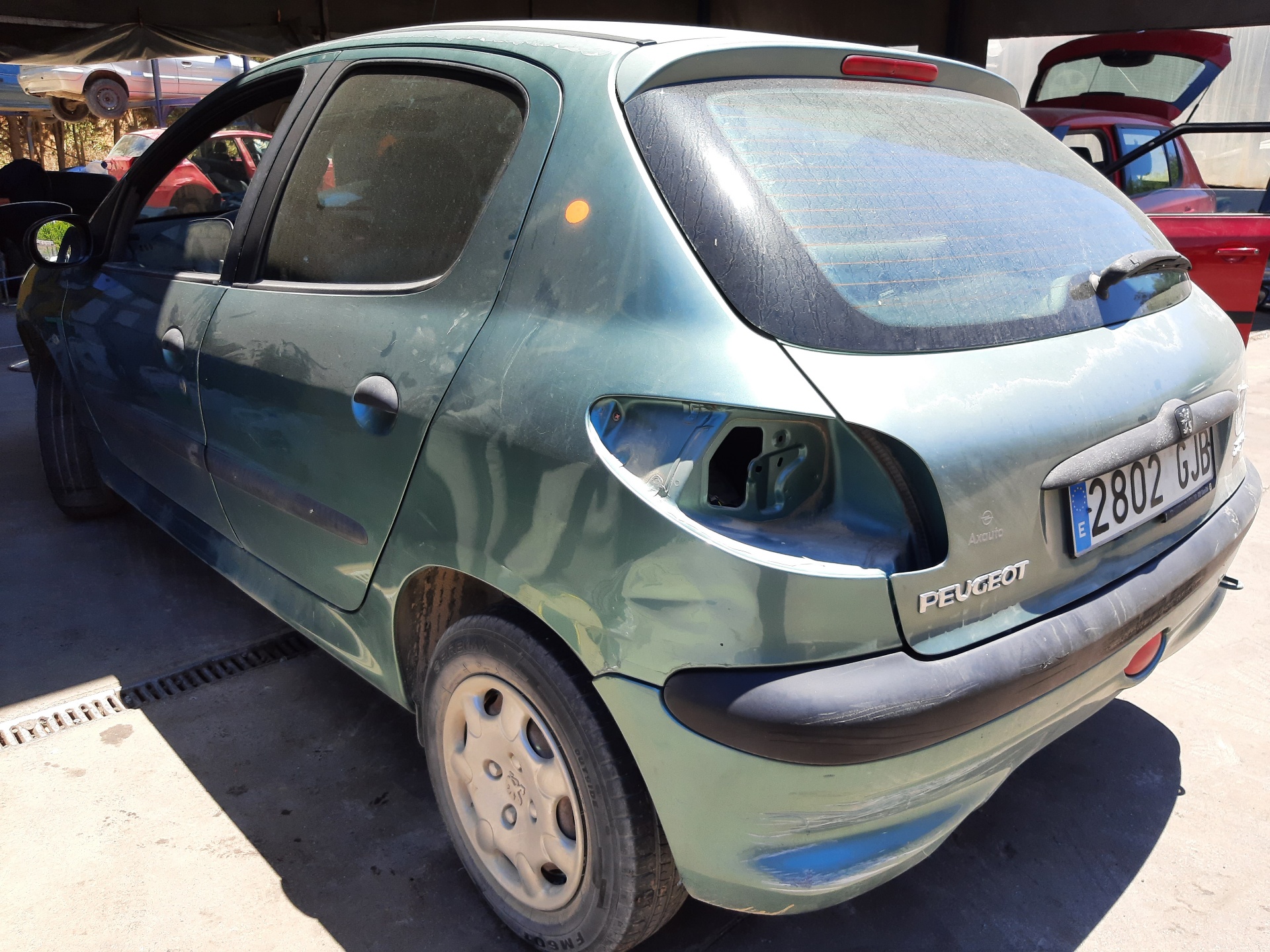 PEUGEOT 206 1 generation (1998-2009) Бампер задний 7013L0 18798397