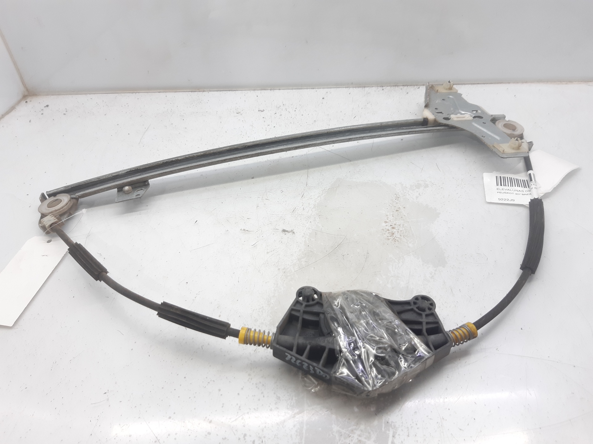 PEUGEOT 307 1 generation (2001-2008) Front Right Door Window Regulator 9222J9 18636061