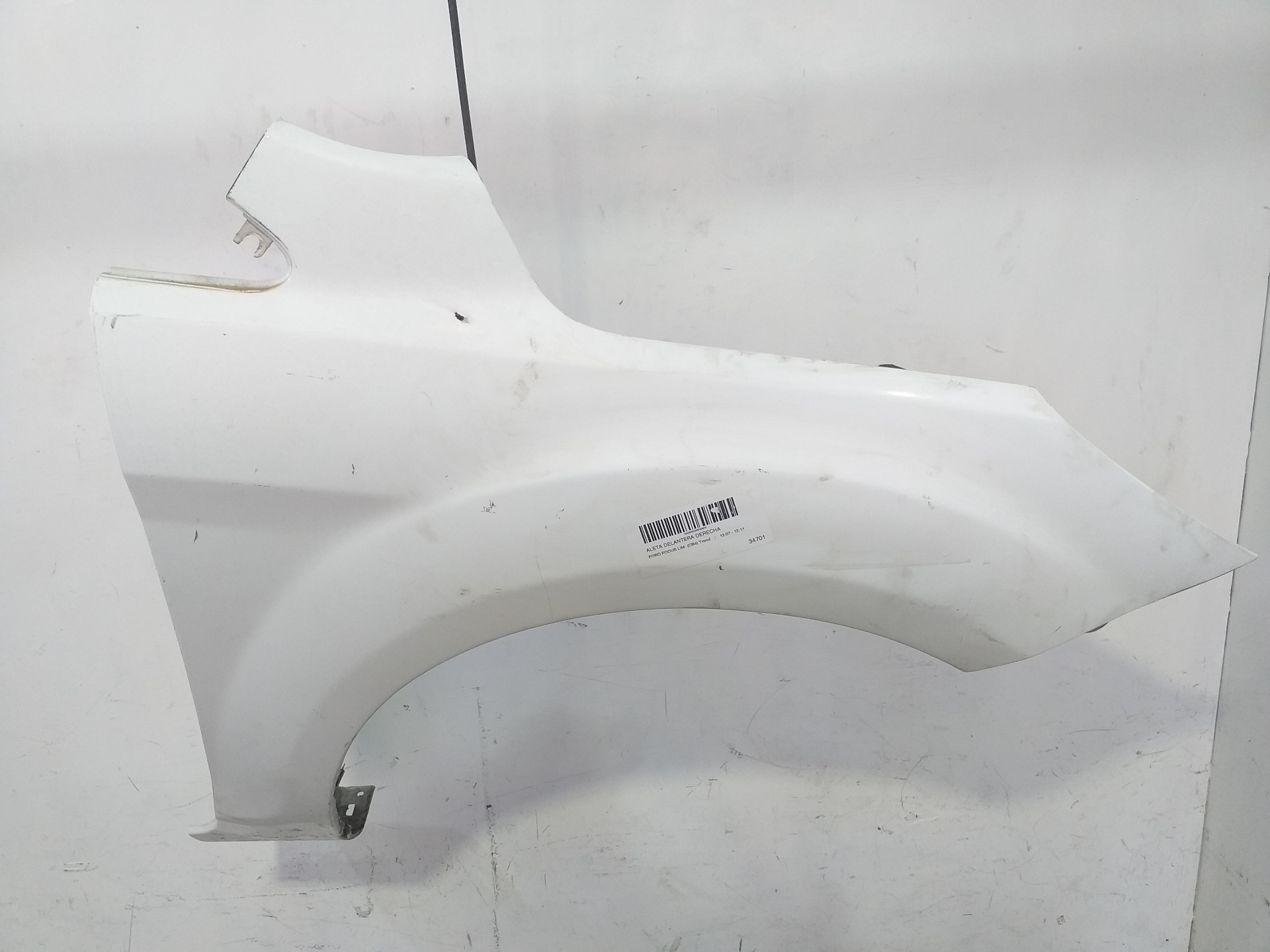 PEUGEOT Focus 2 generation (2004-2011) Front Right Fender 1521596 25157663