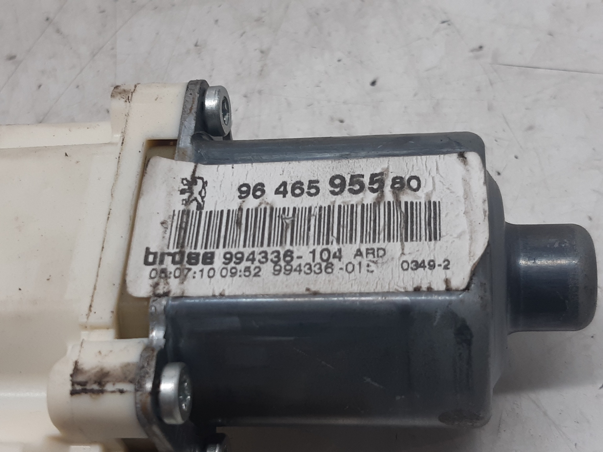 PEUGEOT 407 1 generation (2004-2010) Rear Right Door Window Control Motor 9646595580 18716006