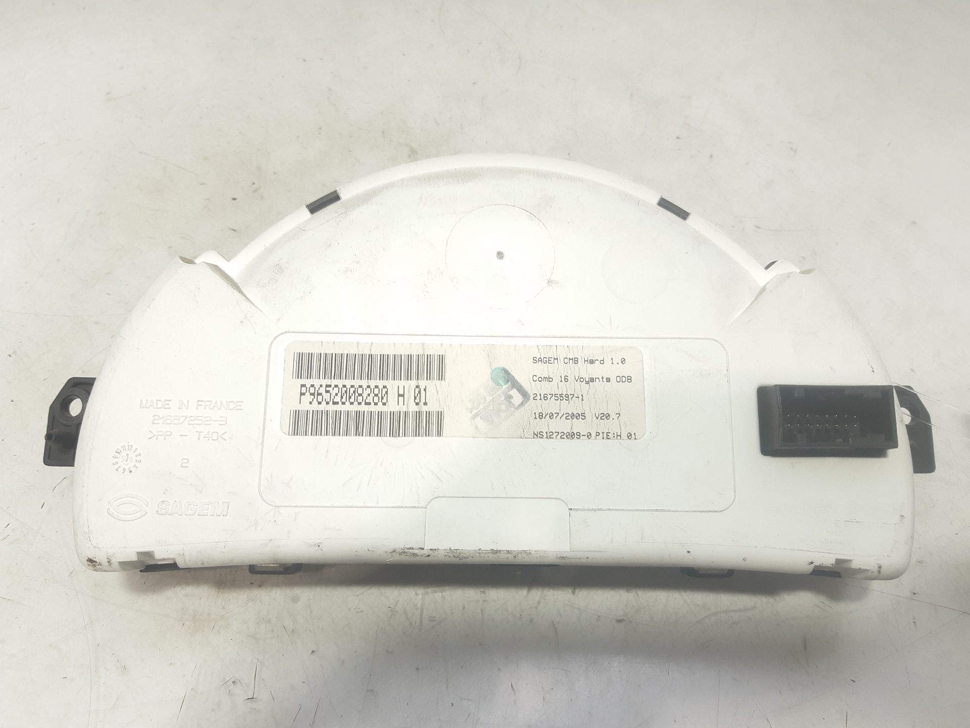 CITROËN C3 1 generation (2002-2010) Compteur de vitesse 9652008280 24046390