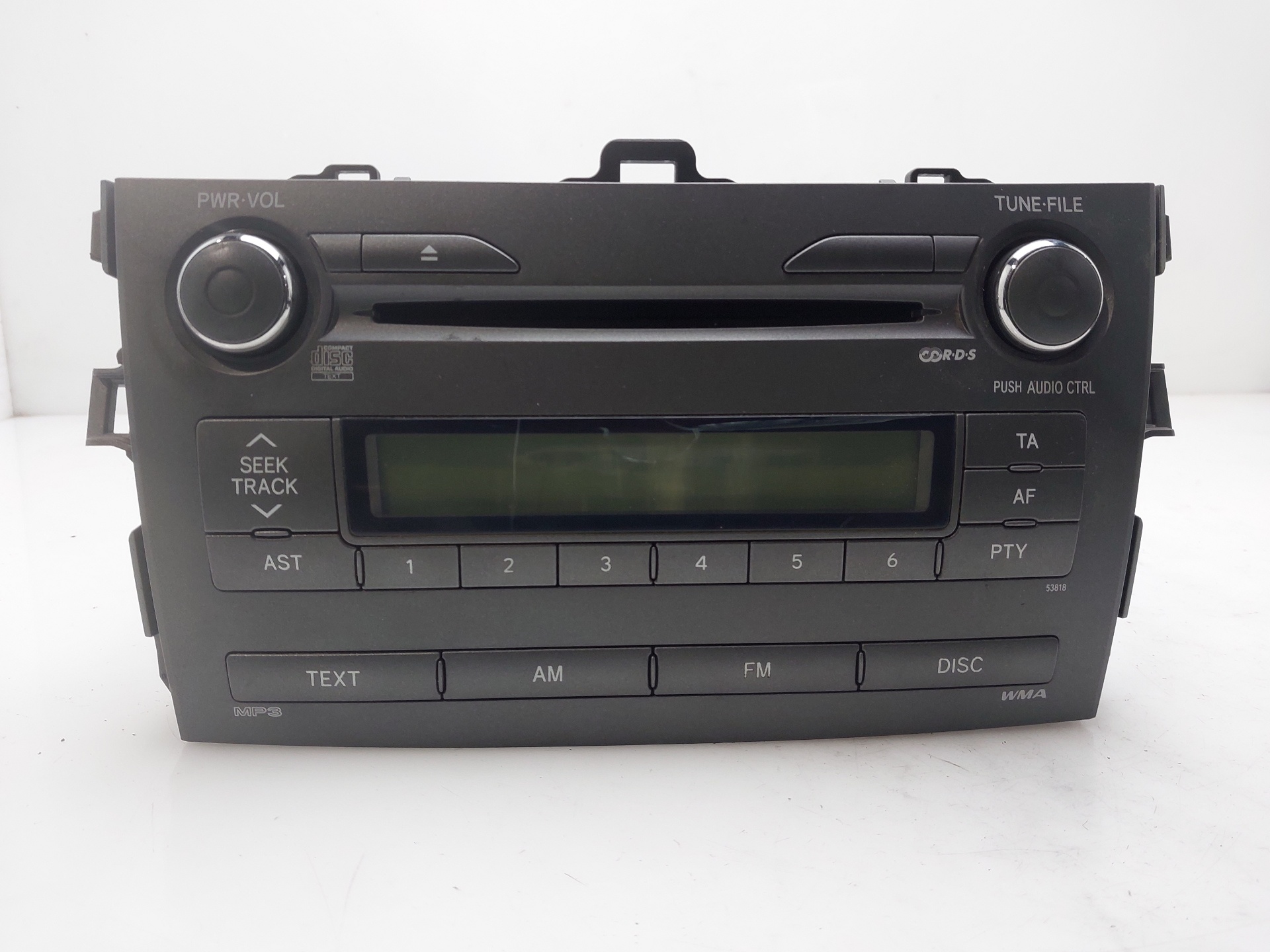 TOYOTA Corolla 10 generation E140/E150 (2006-2013) Lecteur de musique sans GPS 8612012B00 24759284