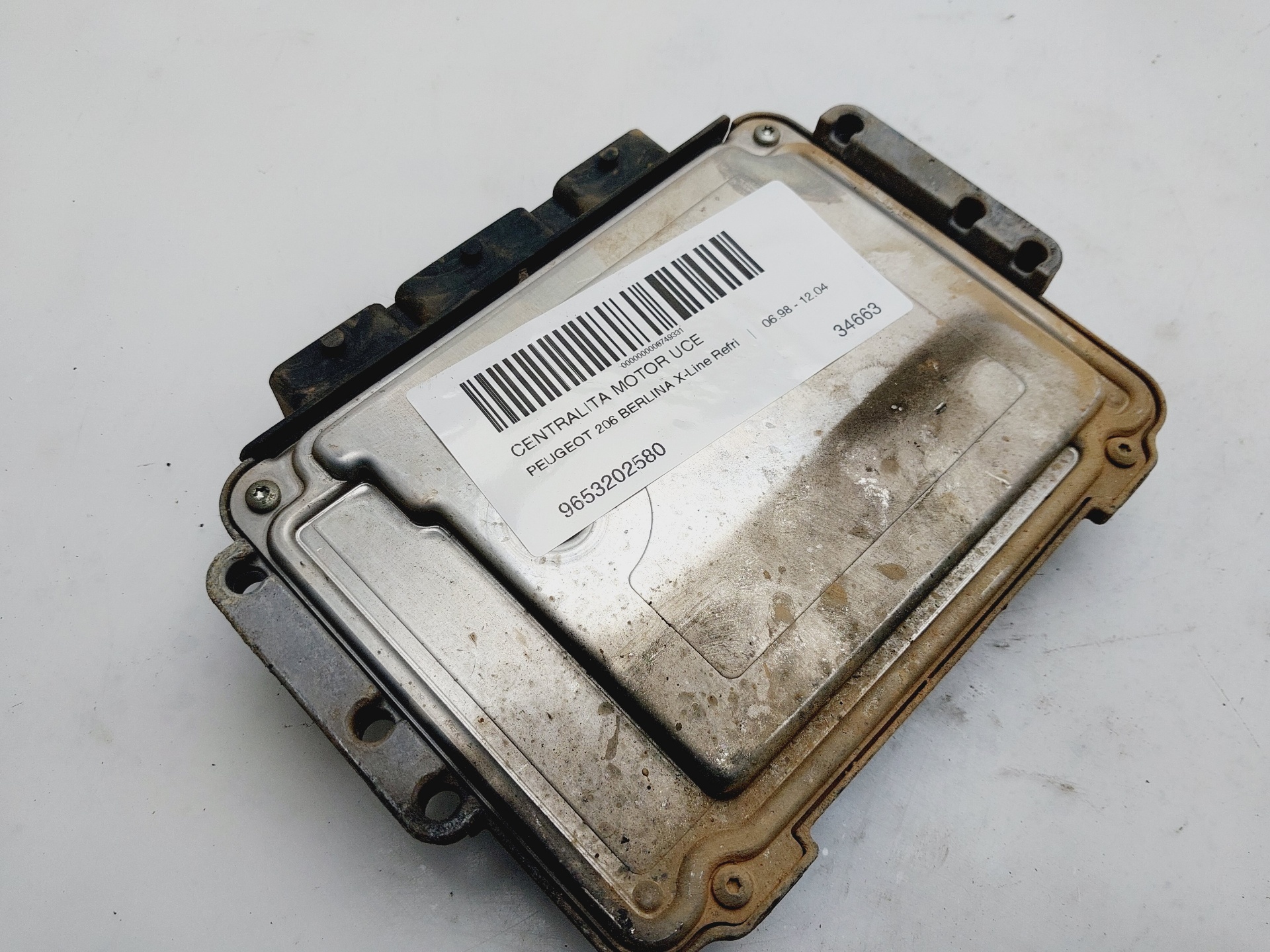 PEUGEOT 206 1 generation (1998-2009) Engine Control Unit ECU 9653202580 25108702