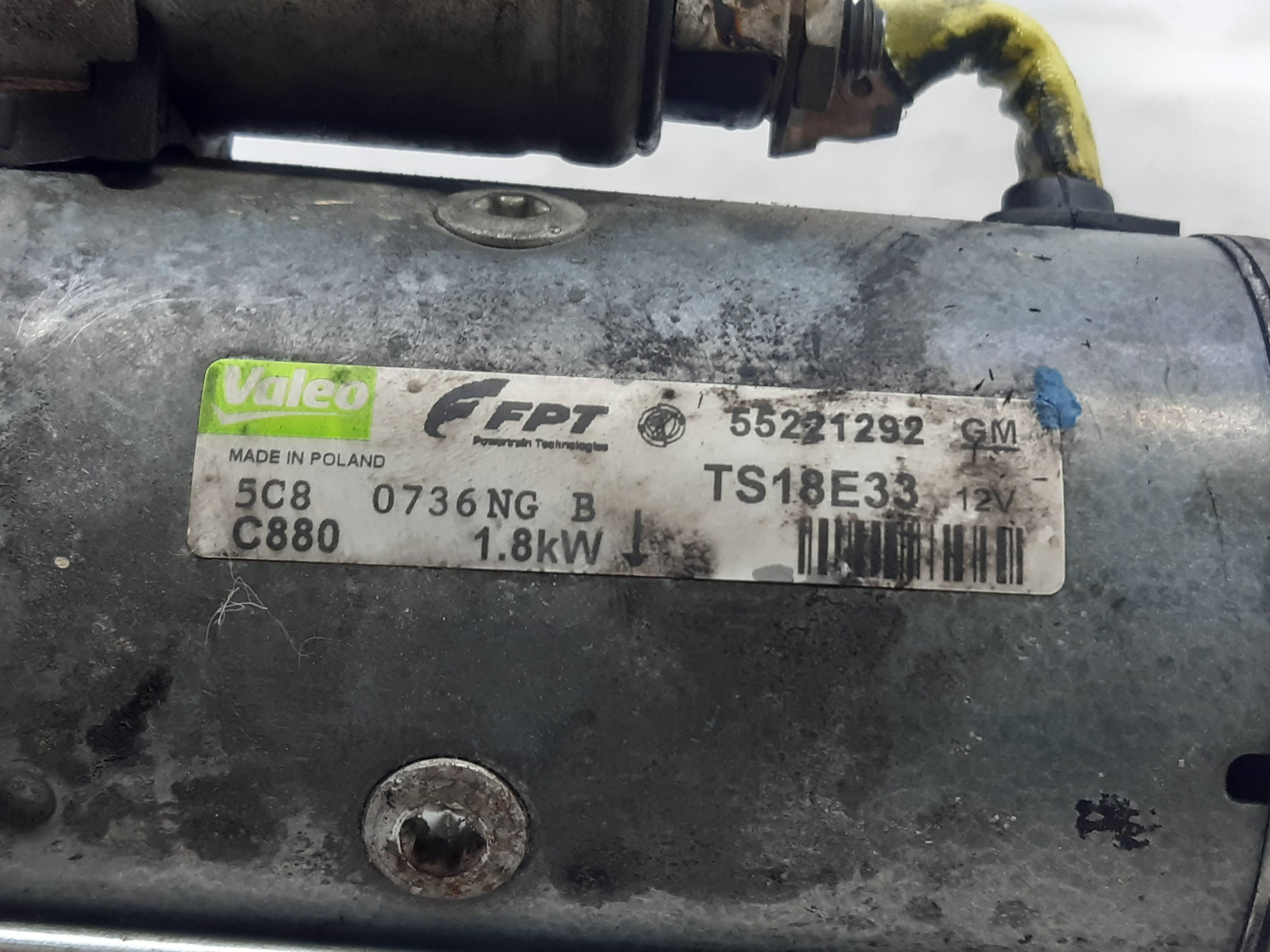 OPEL Astra J (2009-2020) Starter Motor TS18E33 18794866