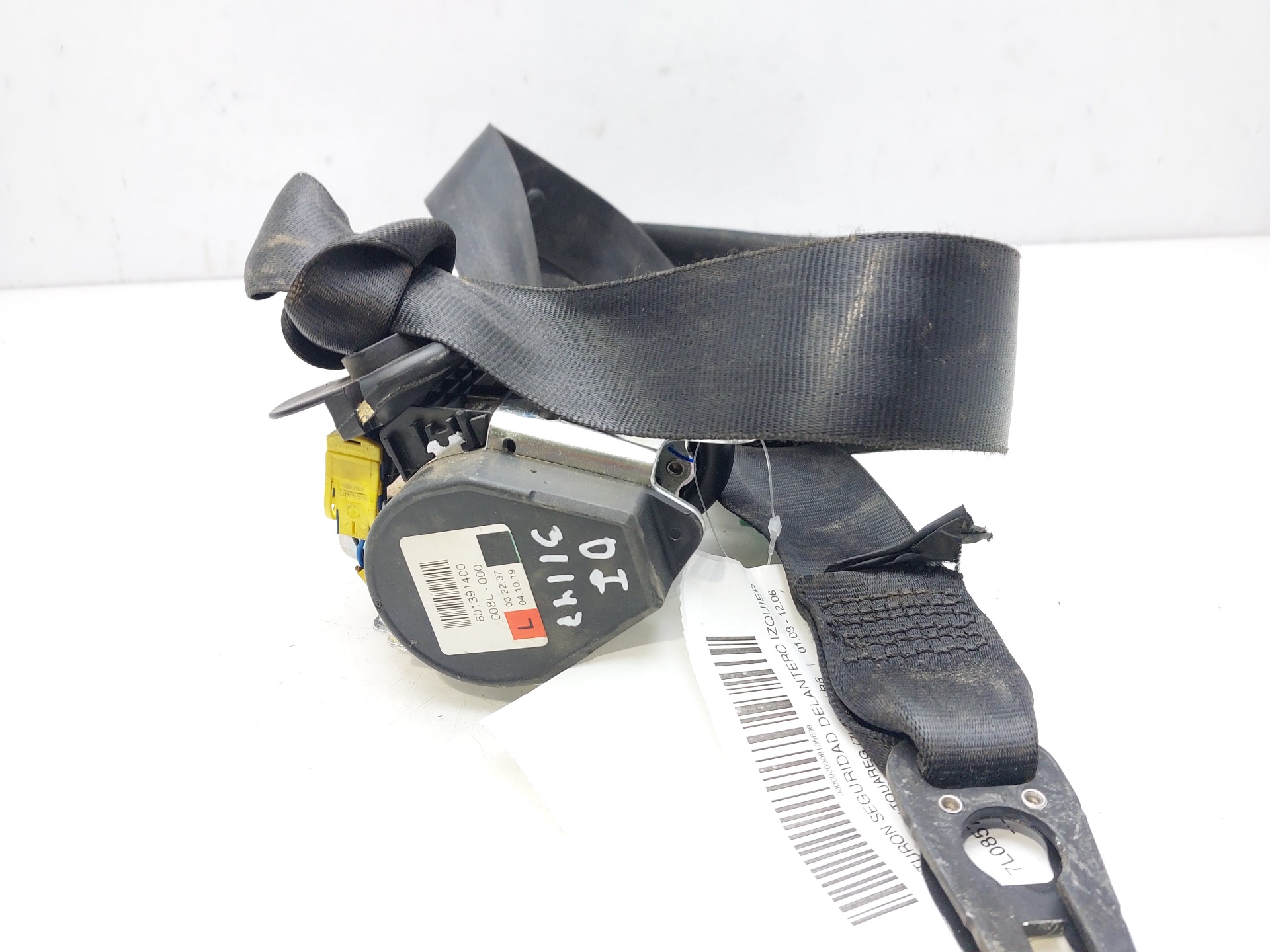 VOLKSWAGEN Touareg 1 generation (2002-2010) Ceinture de sécurité avant gauche 7L0857705D 20389071