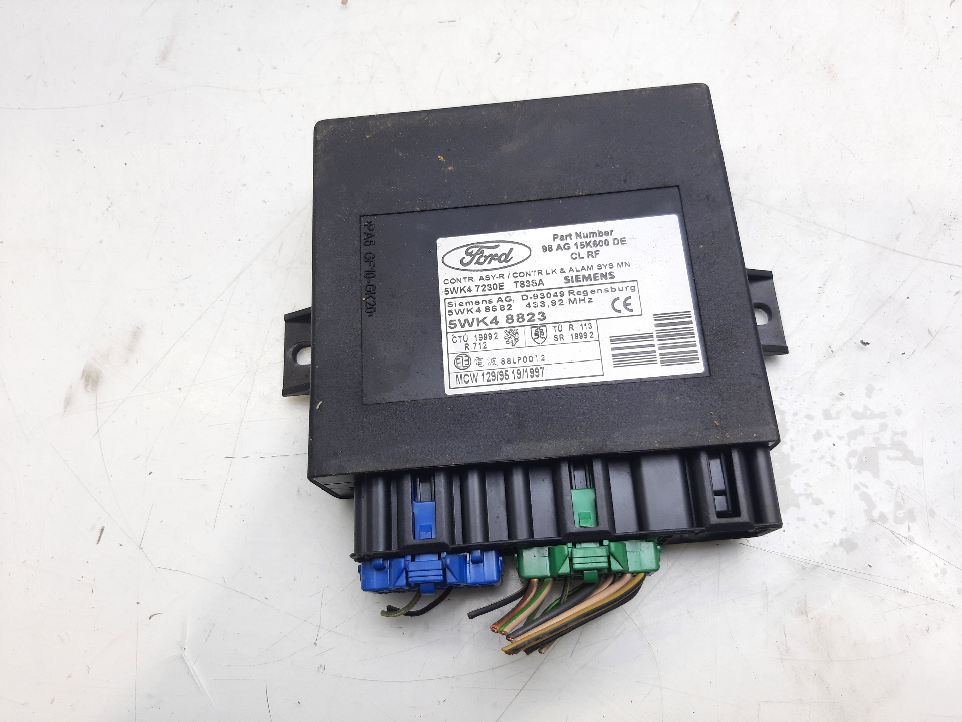 PEUGEOT Focus 1 generation (1998-2010) Other Control Units 98AG15K600DE 25216269