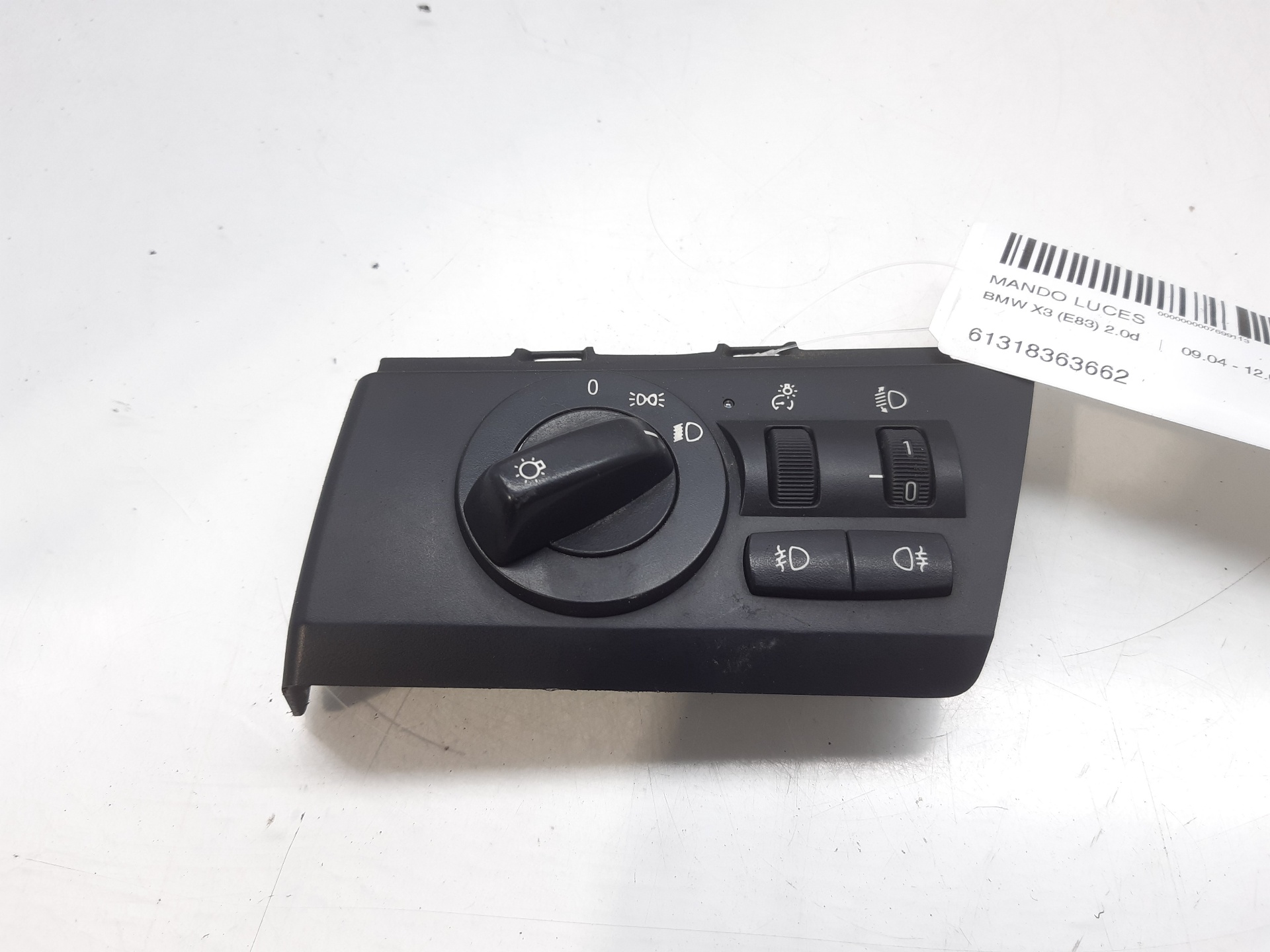 LANCIA X3 E83 (2003-2010) Headlight Switch Control Unit 61318363662 22461506