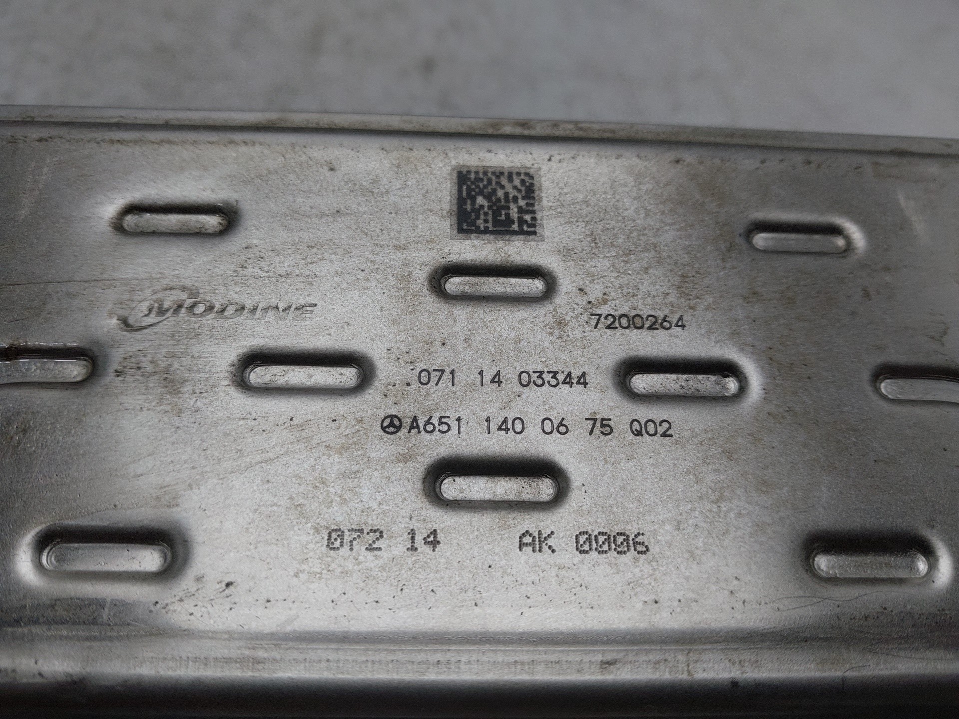 MERCEDES-BENZ Sprinter 2 generation (906) (2006-2018) EGR Cooler A6511400675 24759918