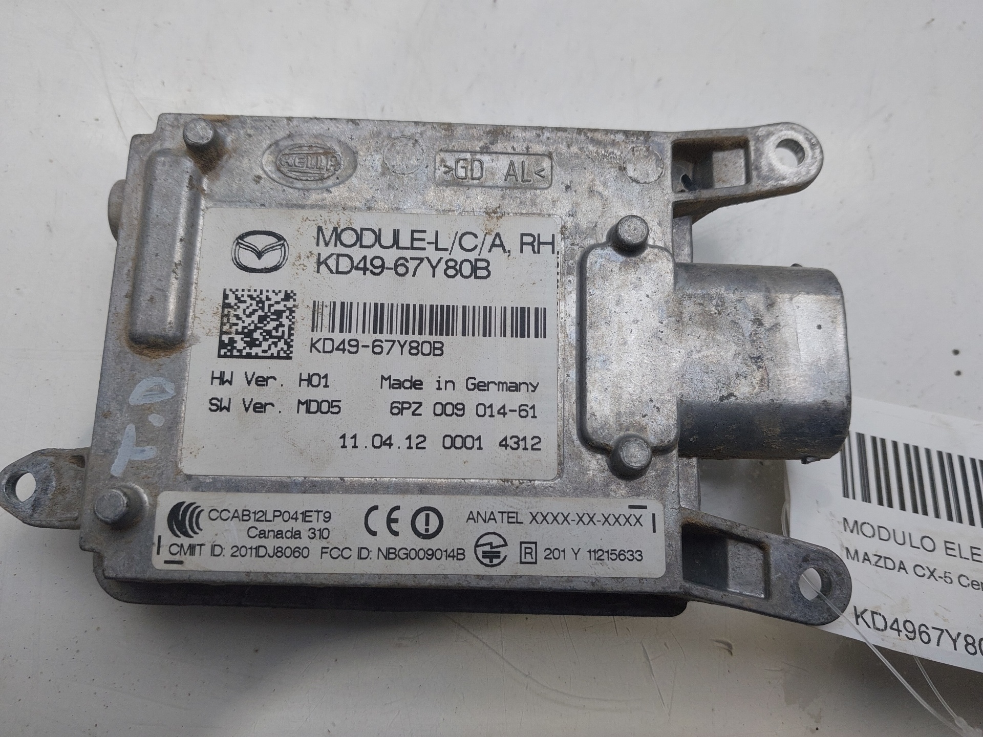 MAZDA CX-5 1 generation (2011-2020) Other Control Units KD4967Y80B 23060141