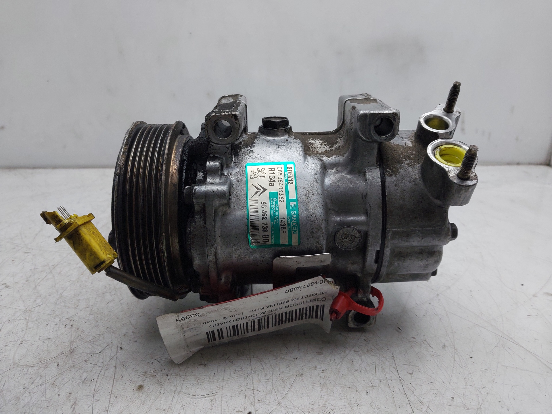 PEUGEOT 206 1 generation (1998-2009) Air Condition Pump 9646273880 23355632