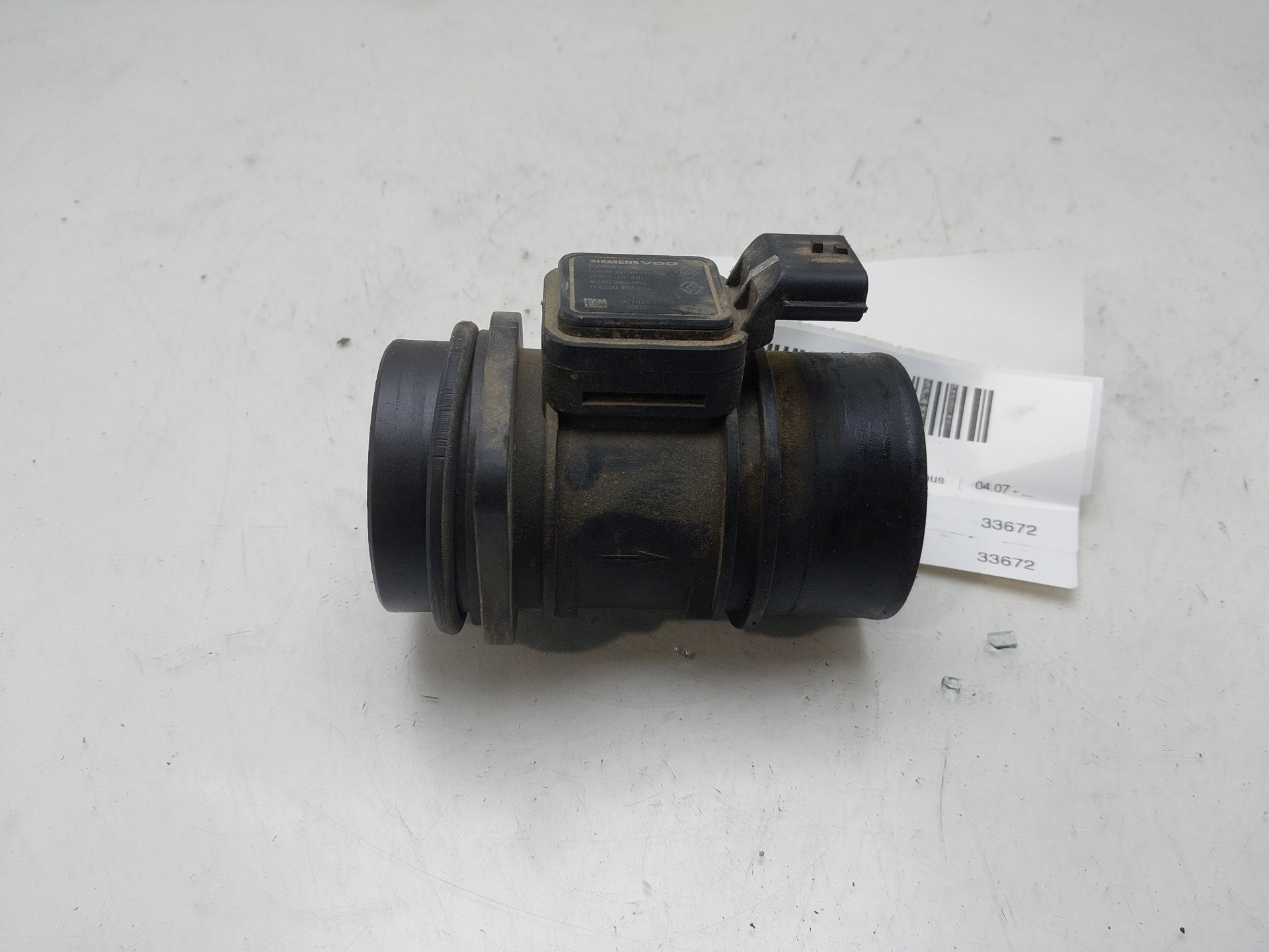 RENAULT Clio 3 generation (2005-2012) Mass Air Flow Sensor MAF 8200280056 23084471