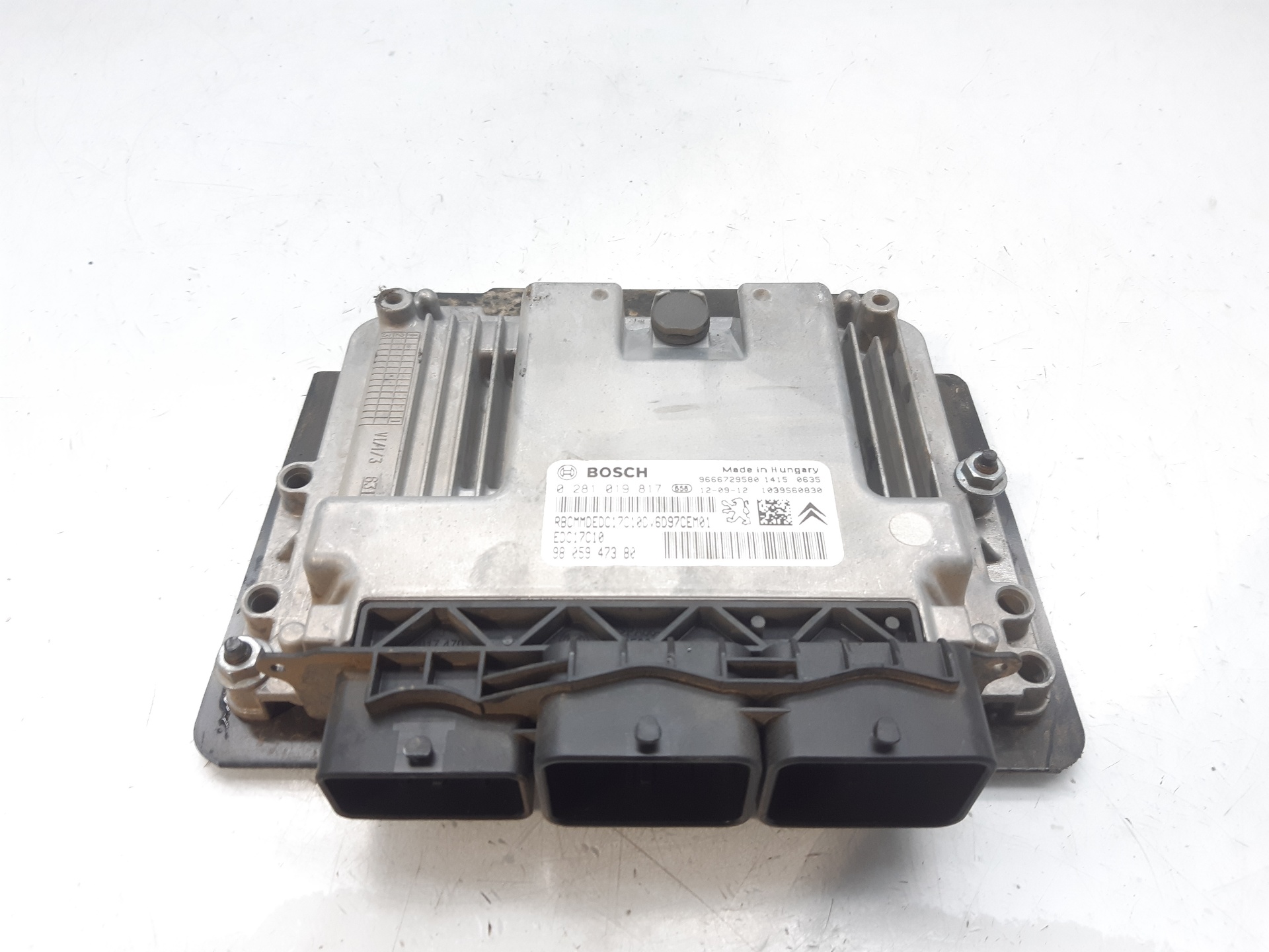 PEUGEOT Partner 2 generation (2008-2023) Motorkontrolenhed ECU 9805947380 20790857